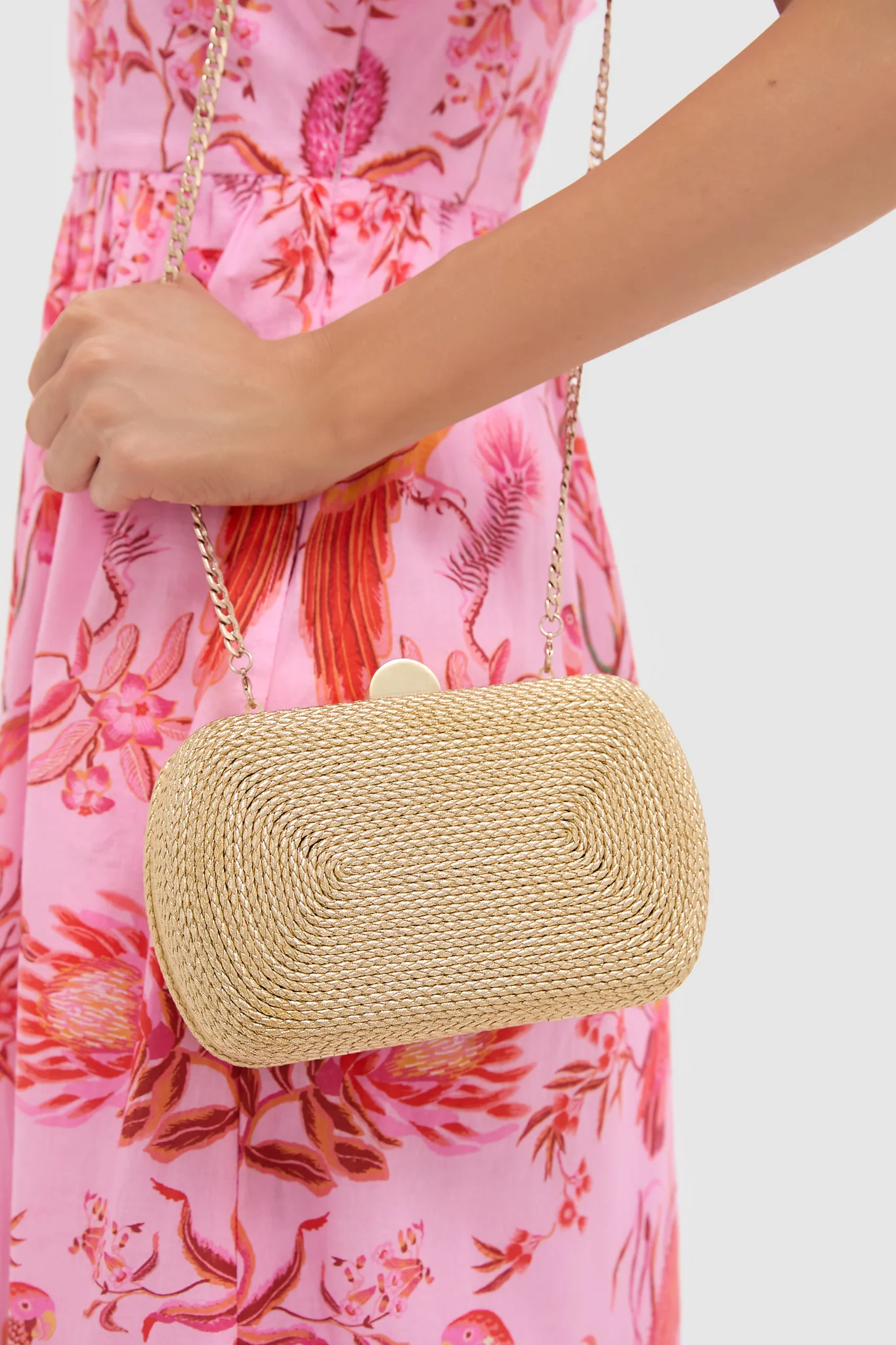 Gold Martina Coiled Rope Clutch - Image 2