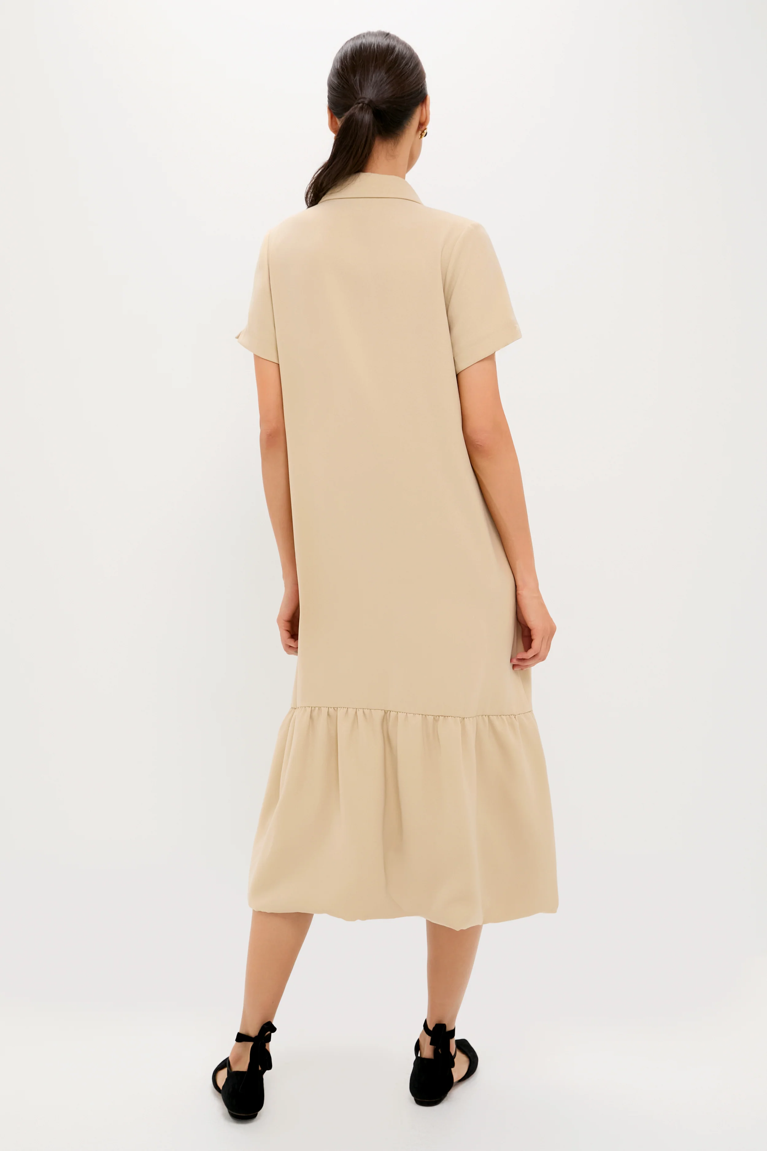 Gold Martine Bubble Maxi Dress - Image 4
