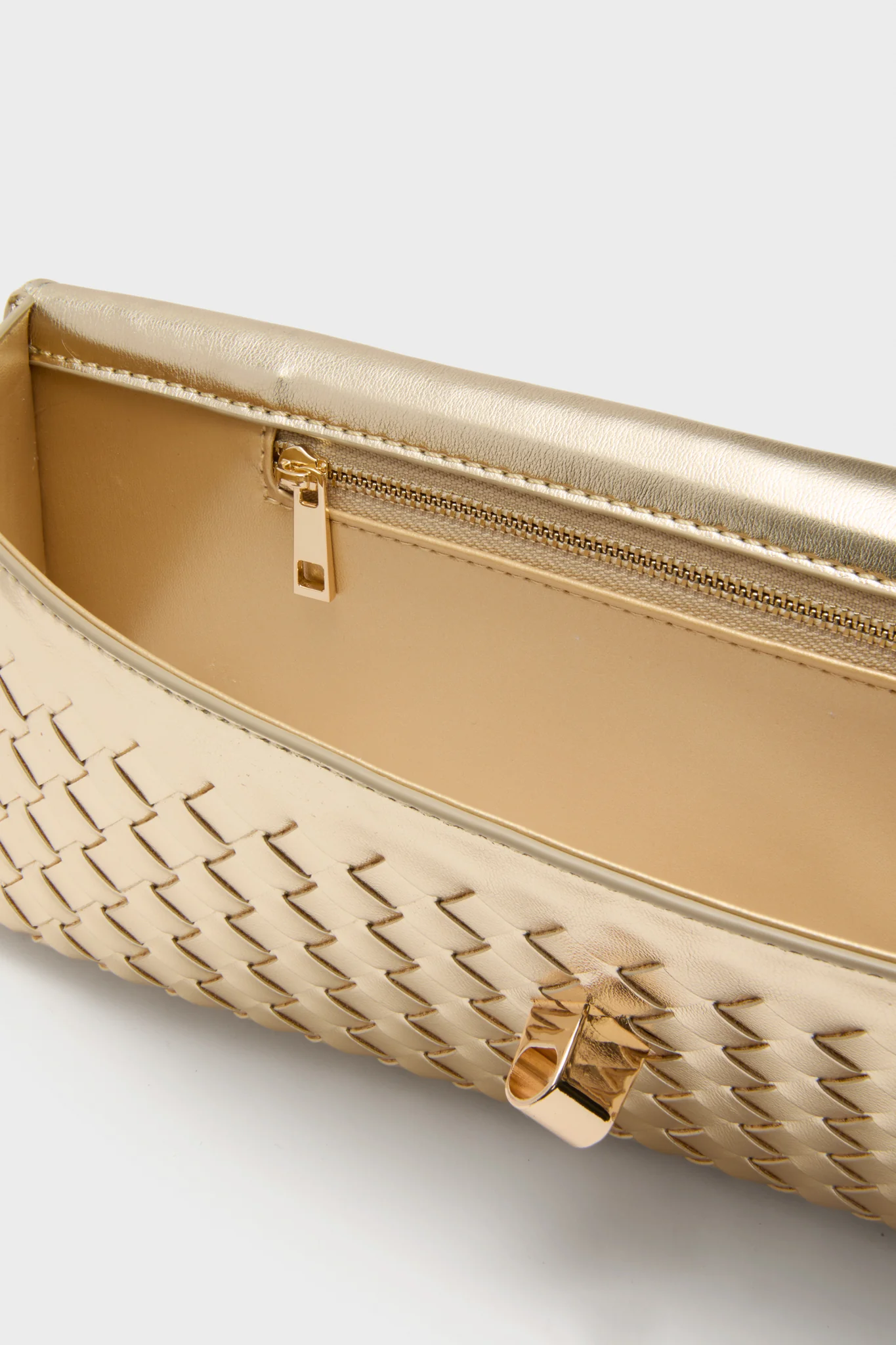 Gold Metallic Alice Clutch Bag - Image 6