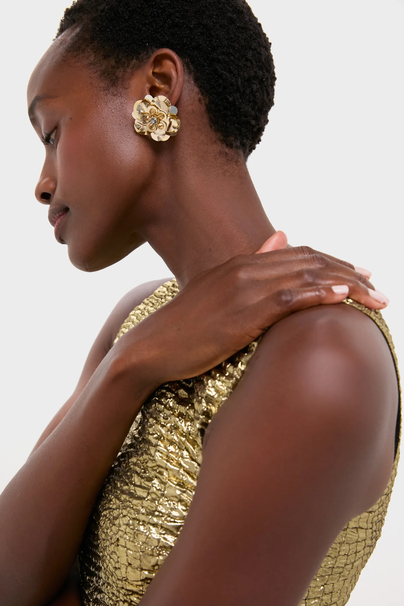 Gold Milena Earrings - Image 2