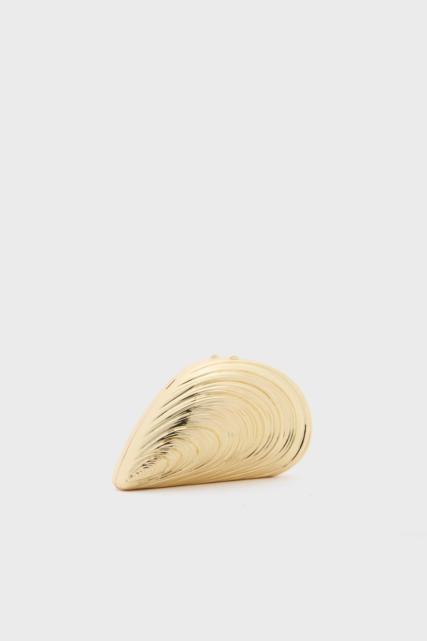 Gold Mini Bridget Oyster Shell Clutch - Image 5