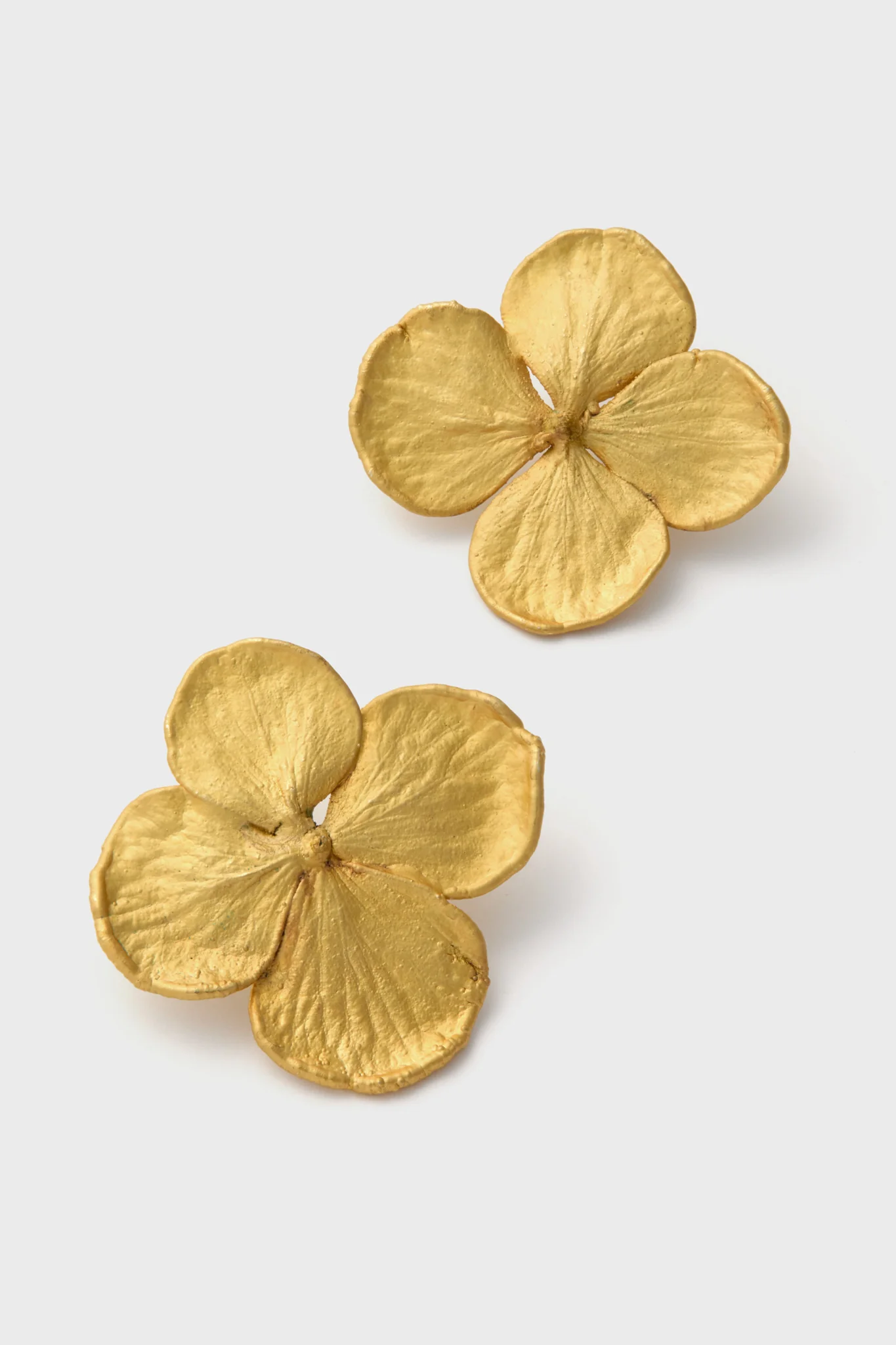 Gold Mini Hydrangeas Studs - Image 4