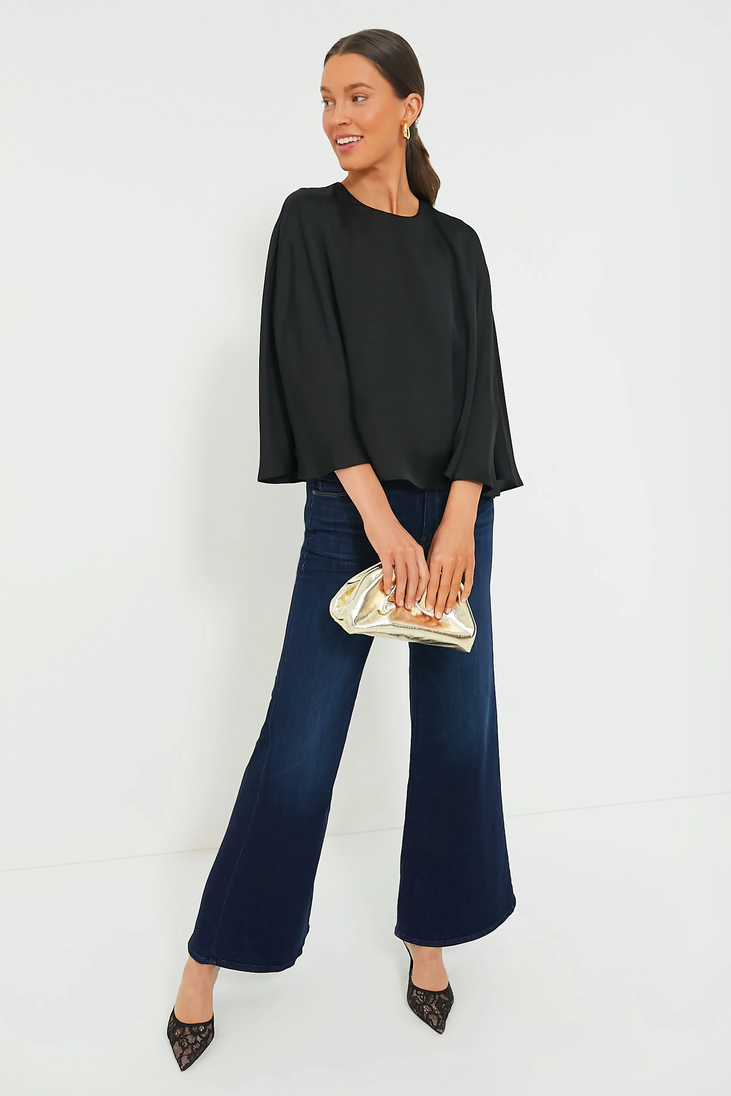 Gold Mini Slouchy Clutch - Image 2
