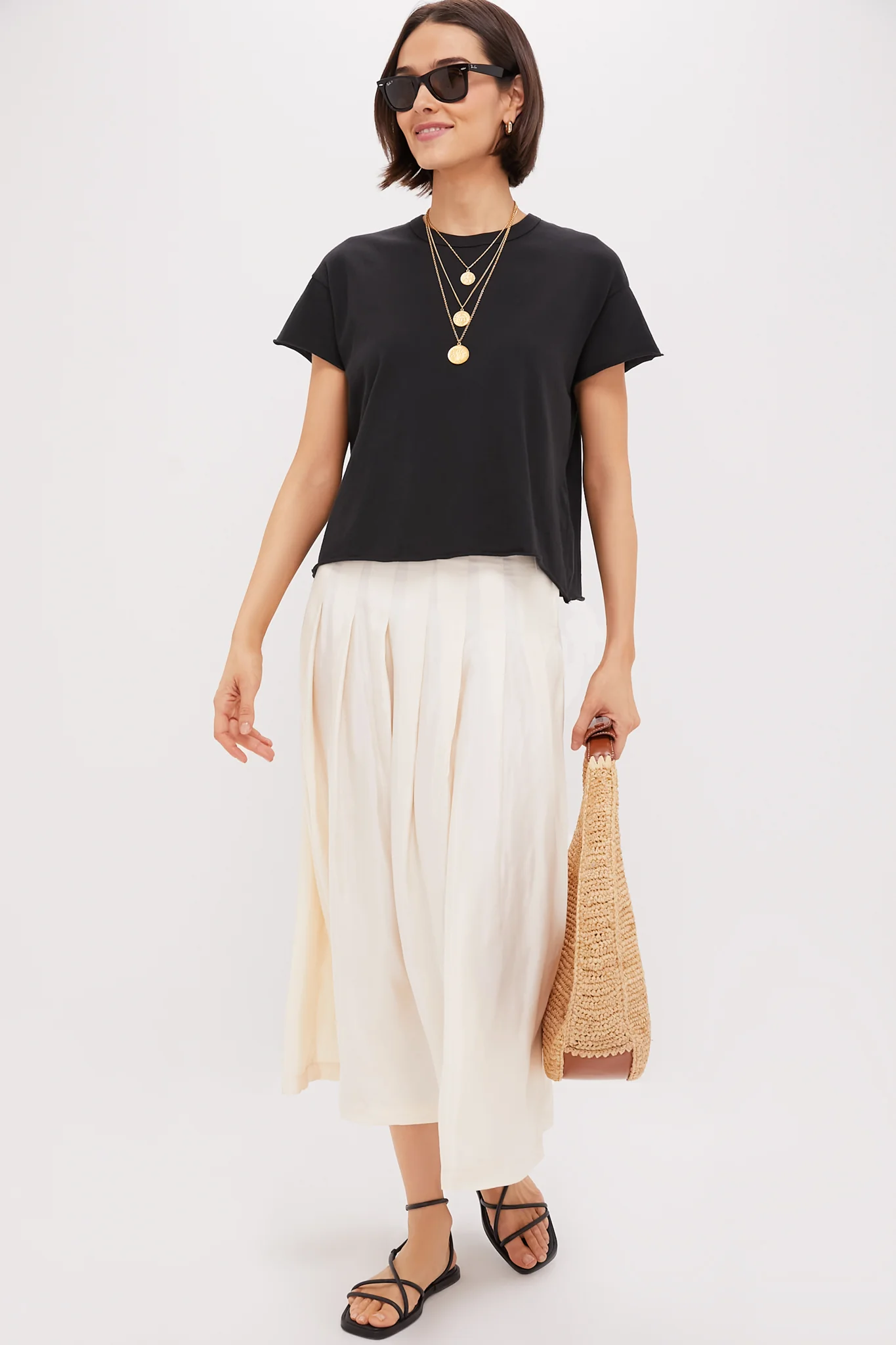 Gold Moroccan Coin Three-Chain Necklace - Image 2