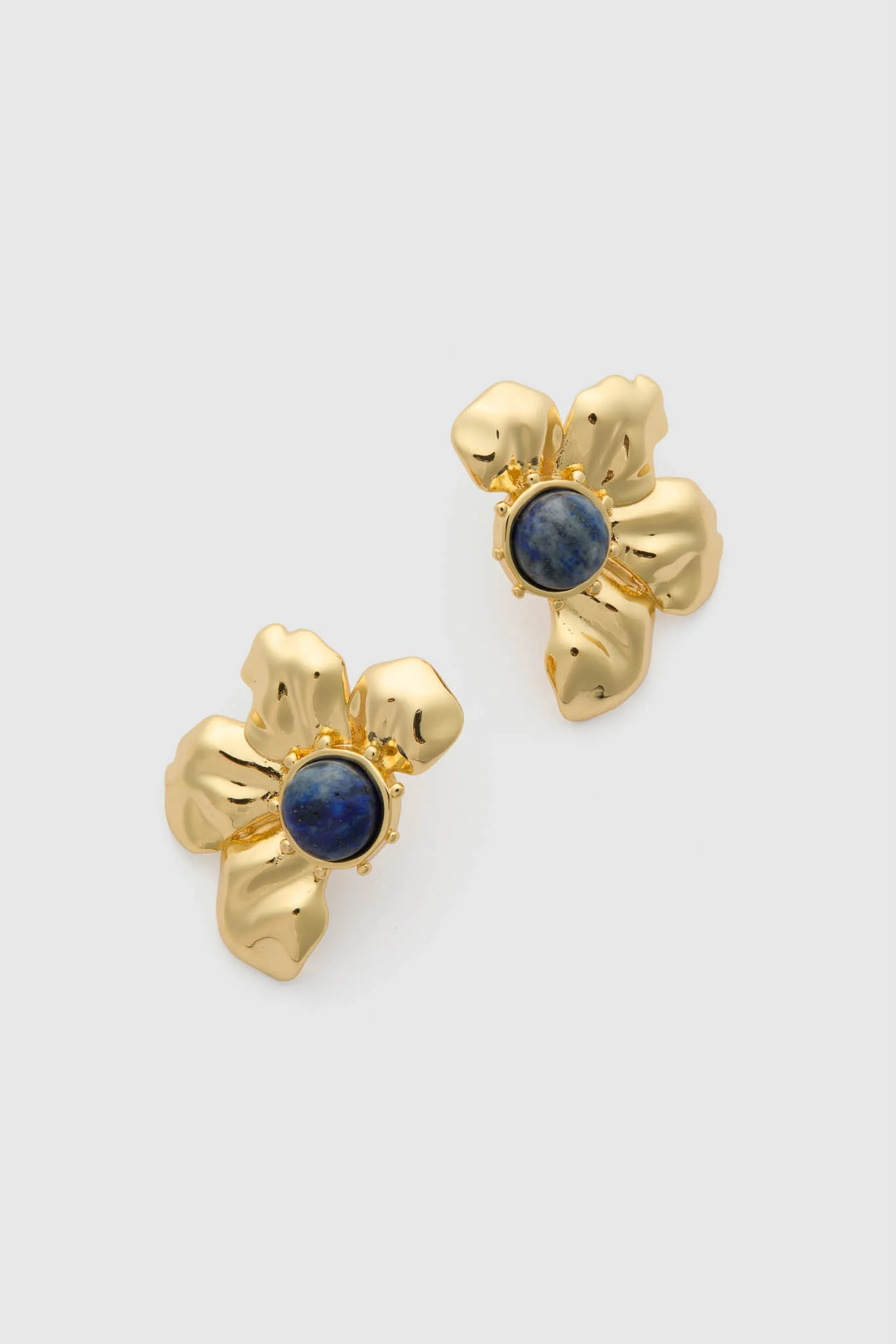 Gold Multi Lelani Stud Earrings - Image 4