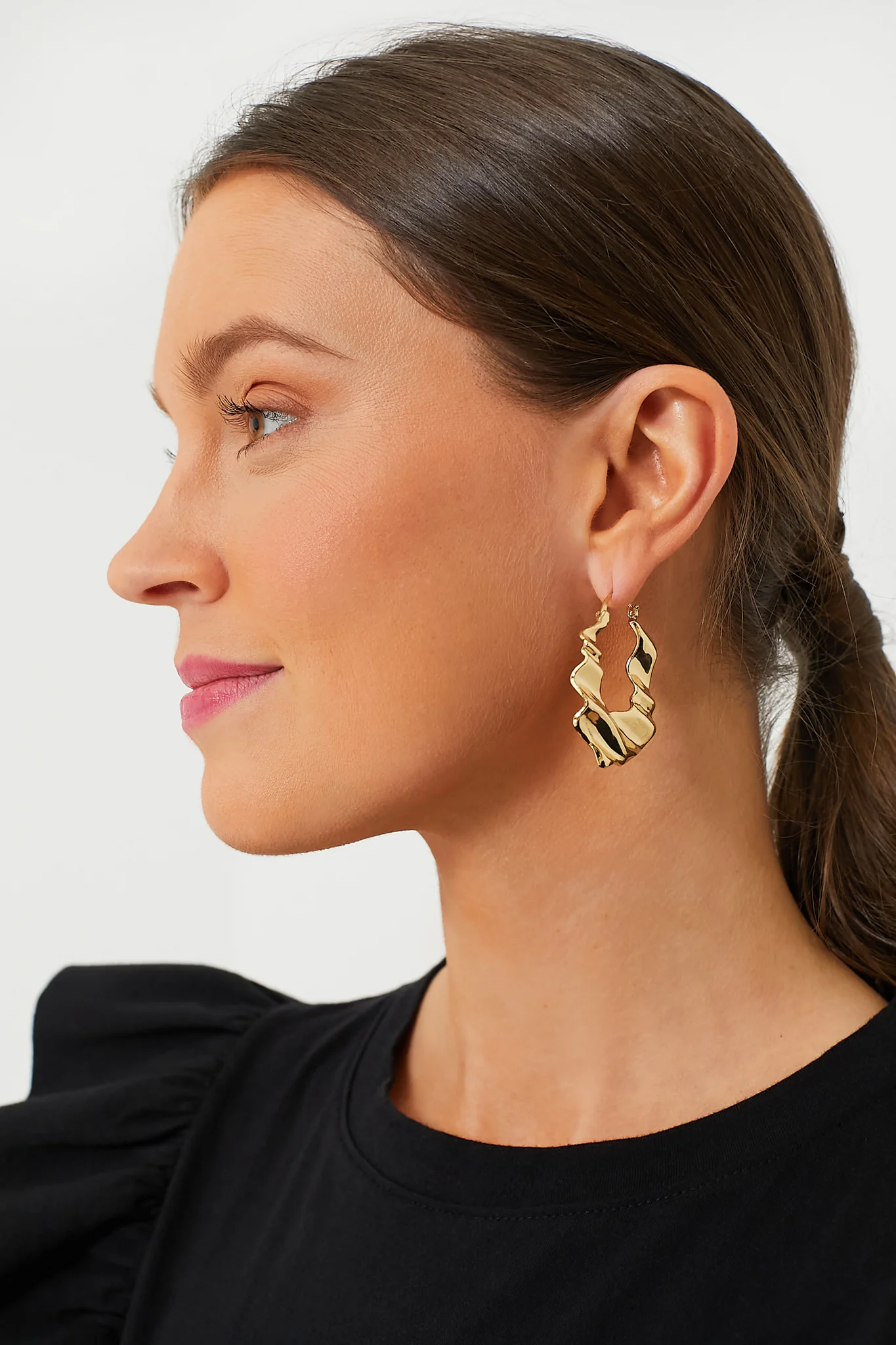 Gold Nahla Earrings - Image 2