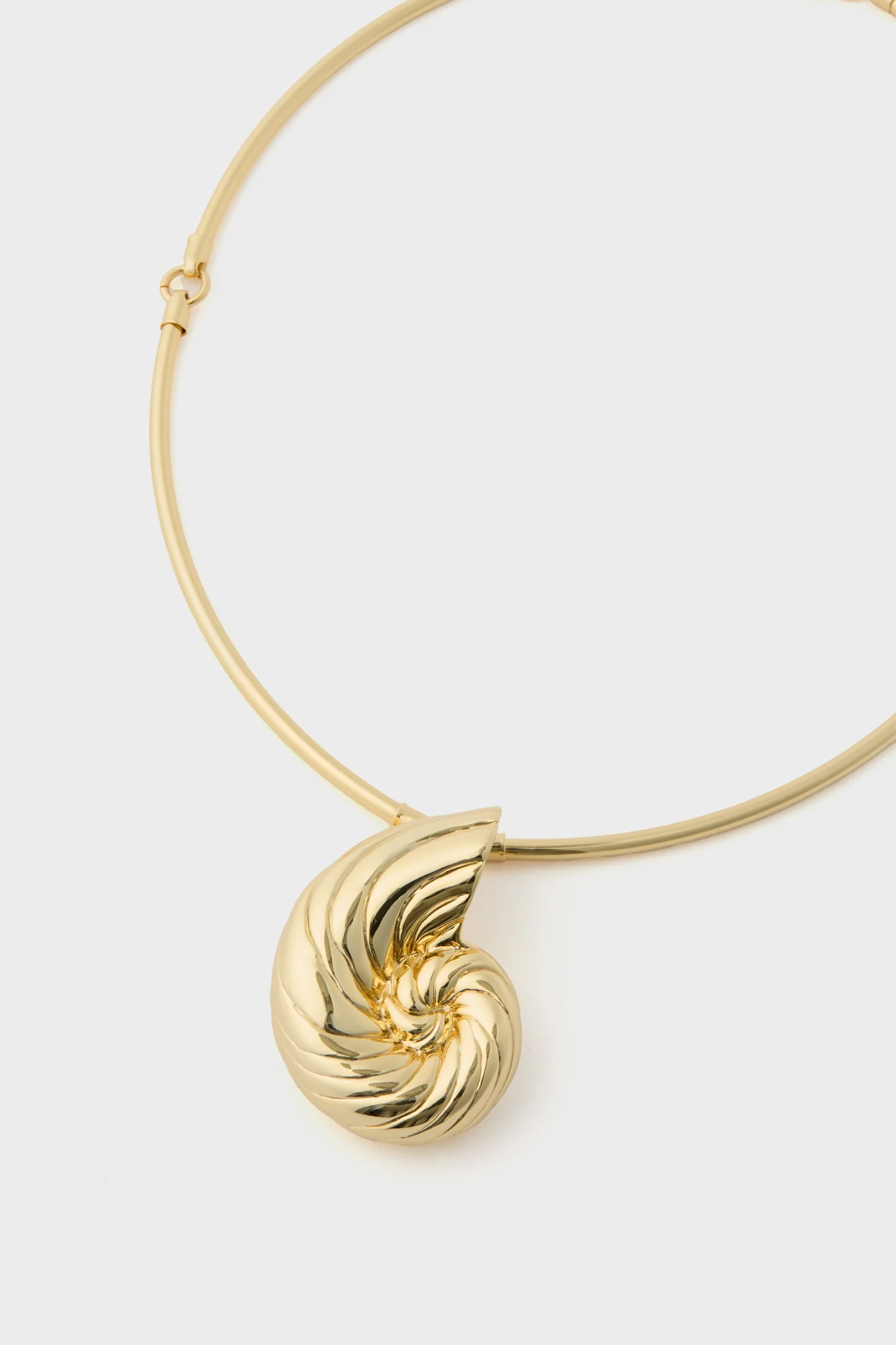 Gold Nautilus Collar Necklace - Image 4