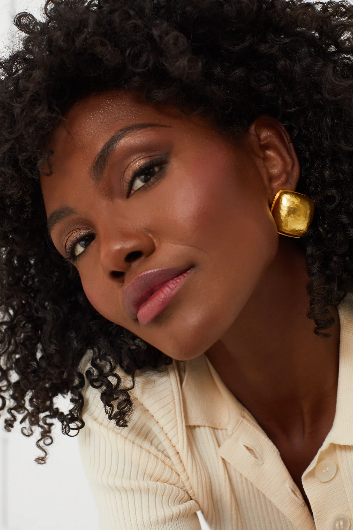 Gold Olivia Earrings - Image 2