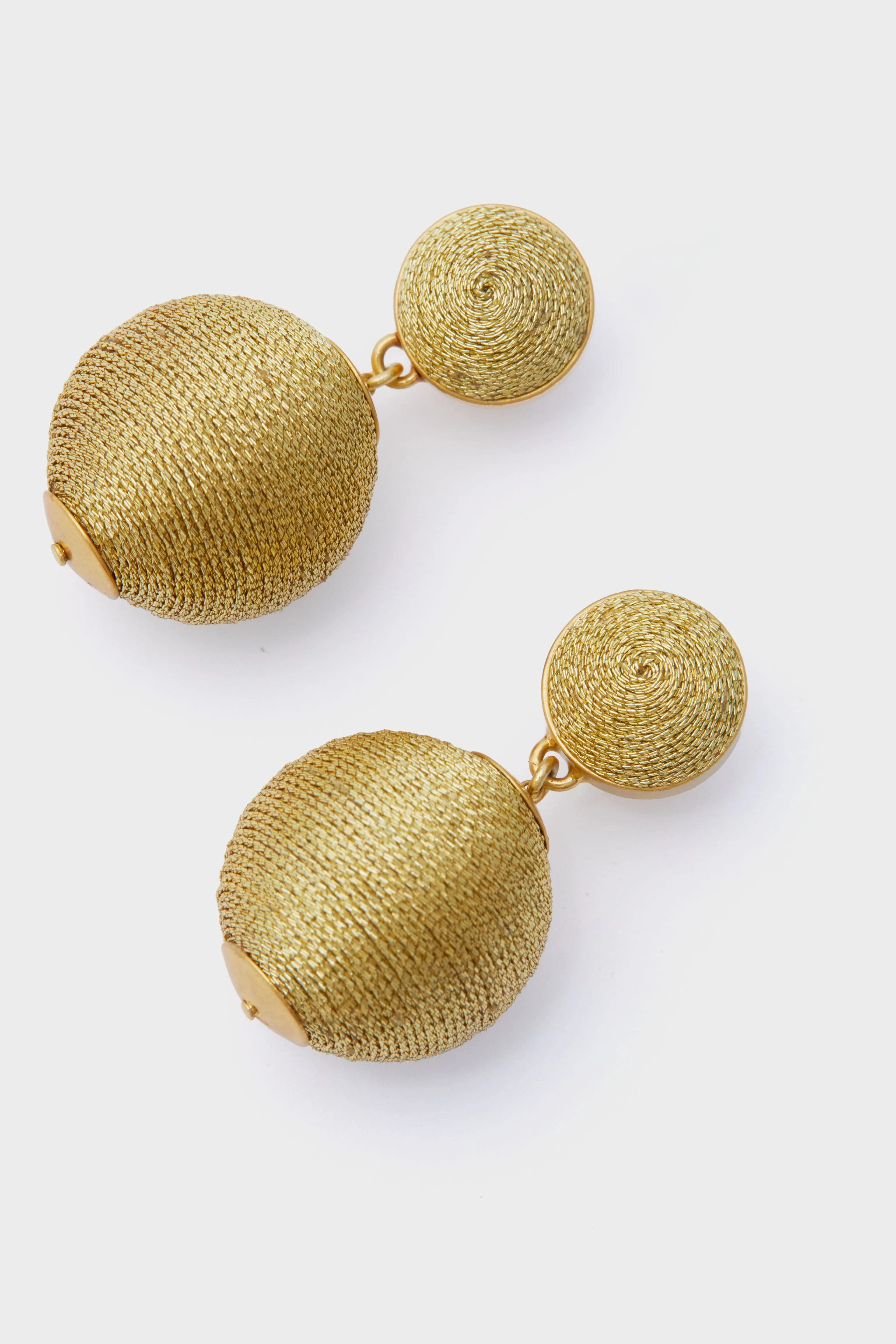 Gold Petite Lantern Earrings - Image 4