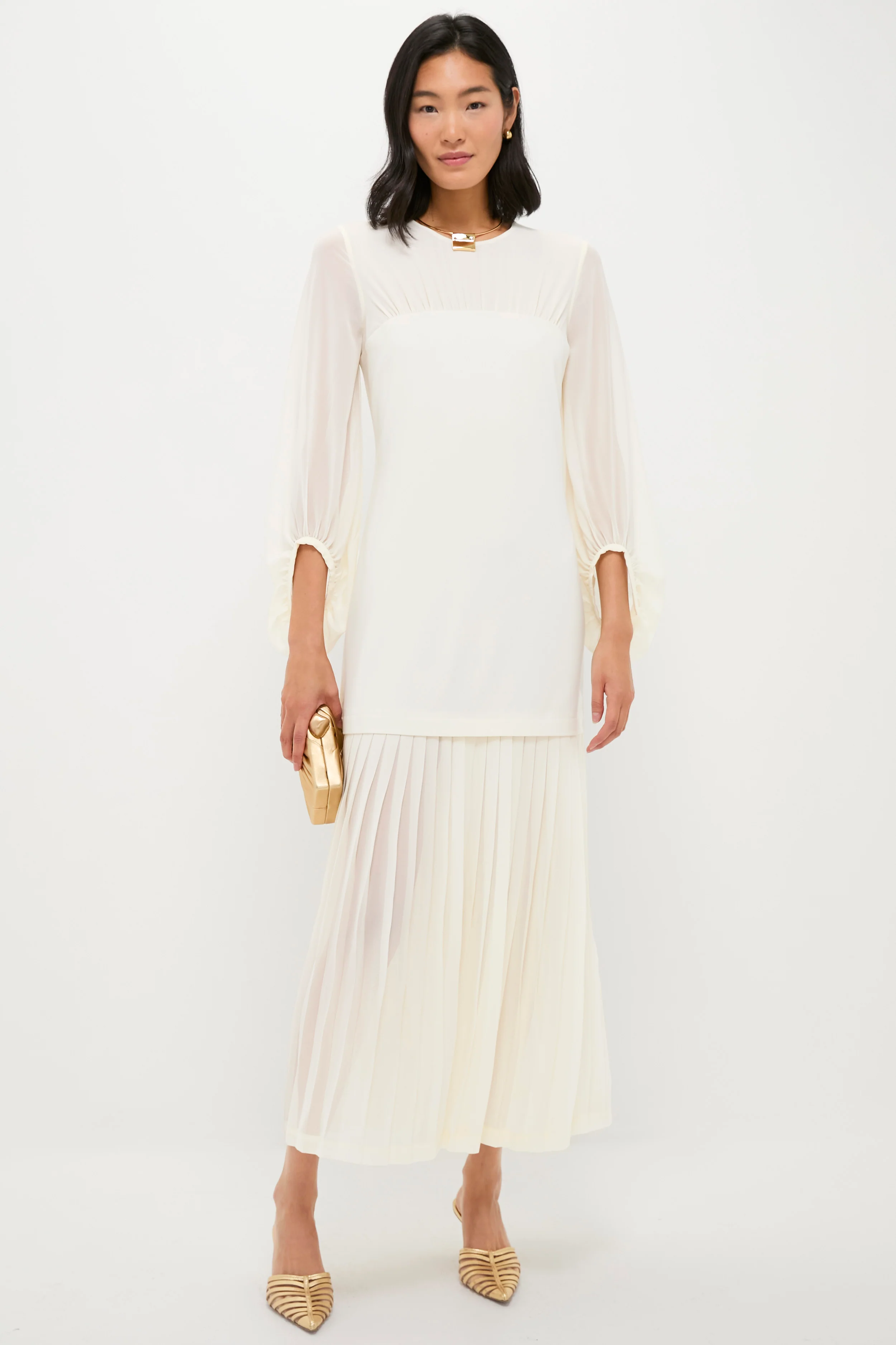 Gold Plated Carre Necklace - Image 3