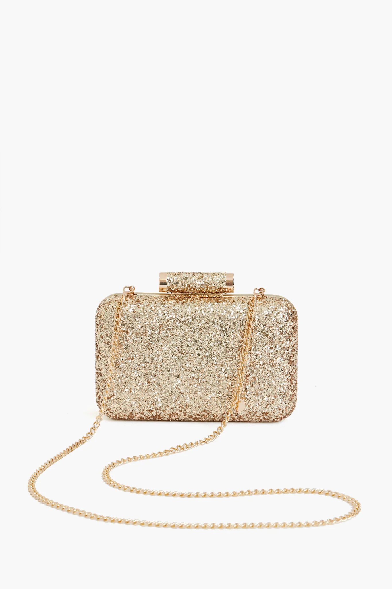 Gold Rosie Glitter Clutch - Image 7