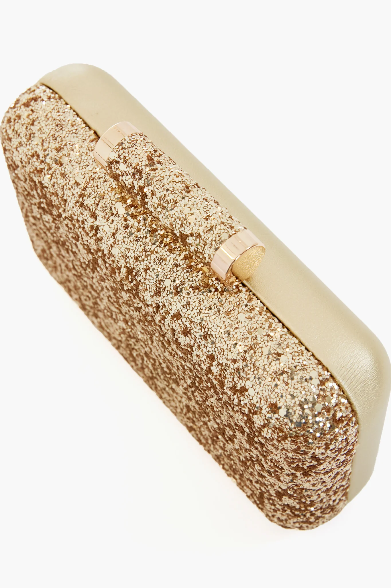 Gold Rosie Glitter Clutch - Image 9