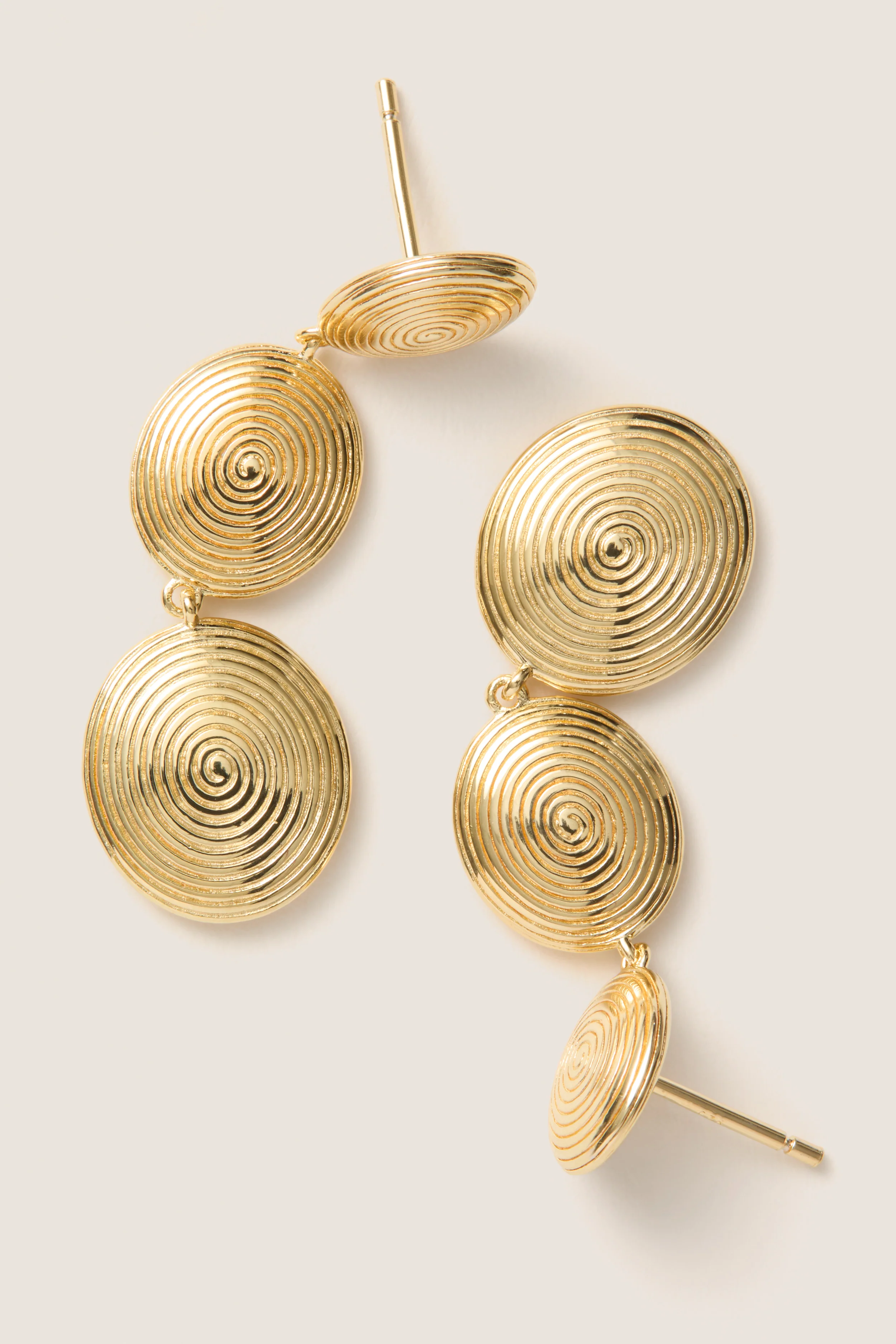 Gold Ruby Earrings - Image 3