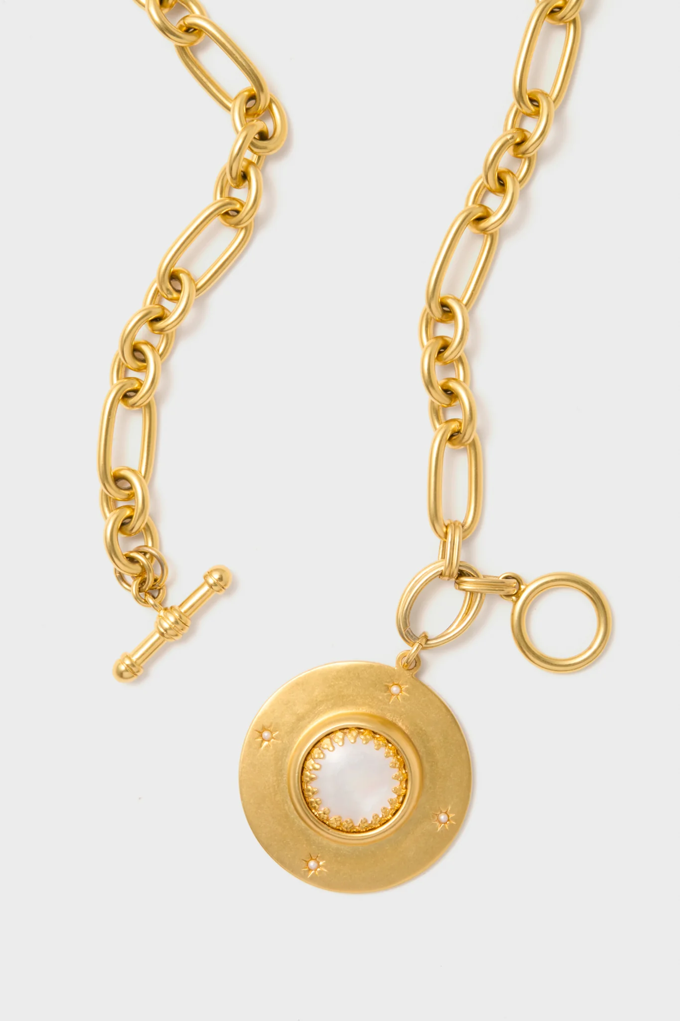 Gold Saturn Necklace - Image 4