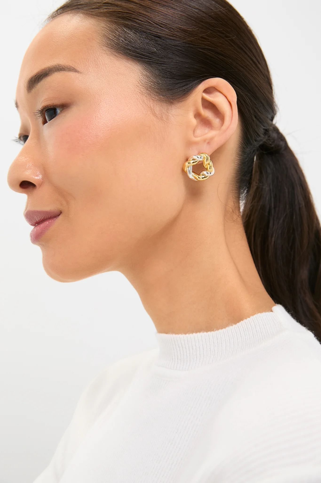 Gold Silver Hailey Studs - Image 2