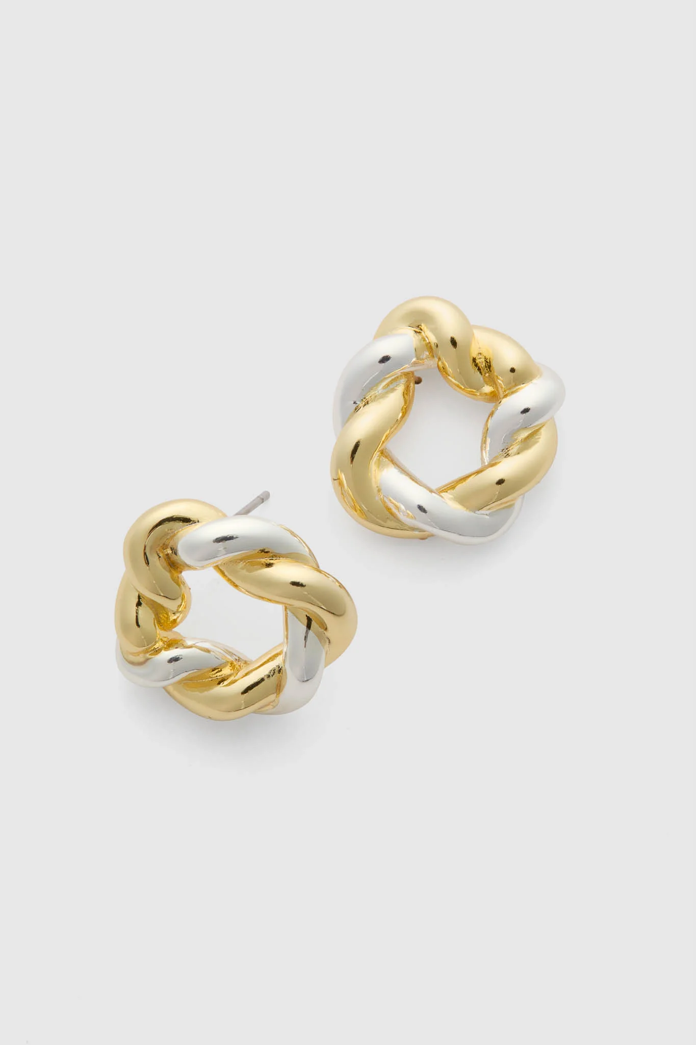 Gold Silver Hailey Studs - Image 4