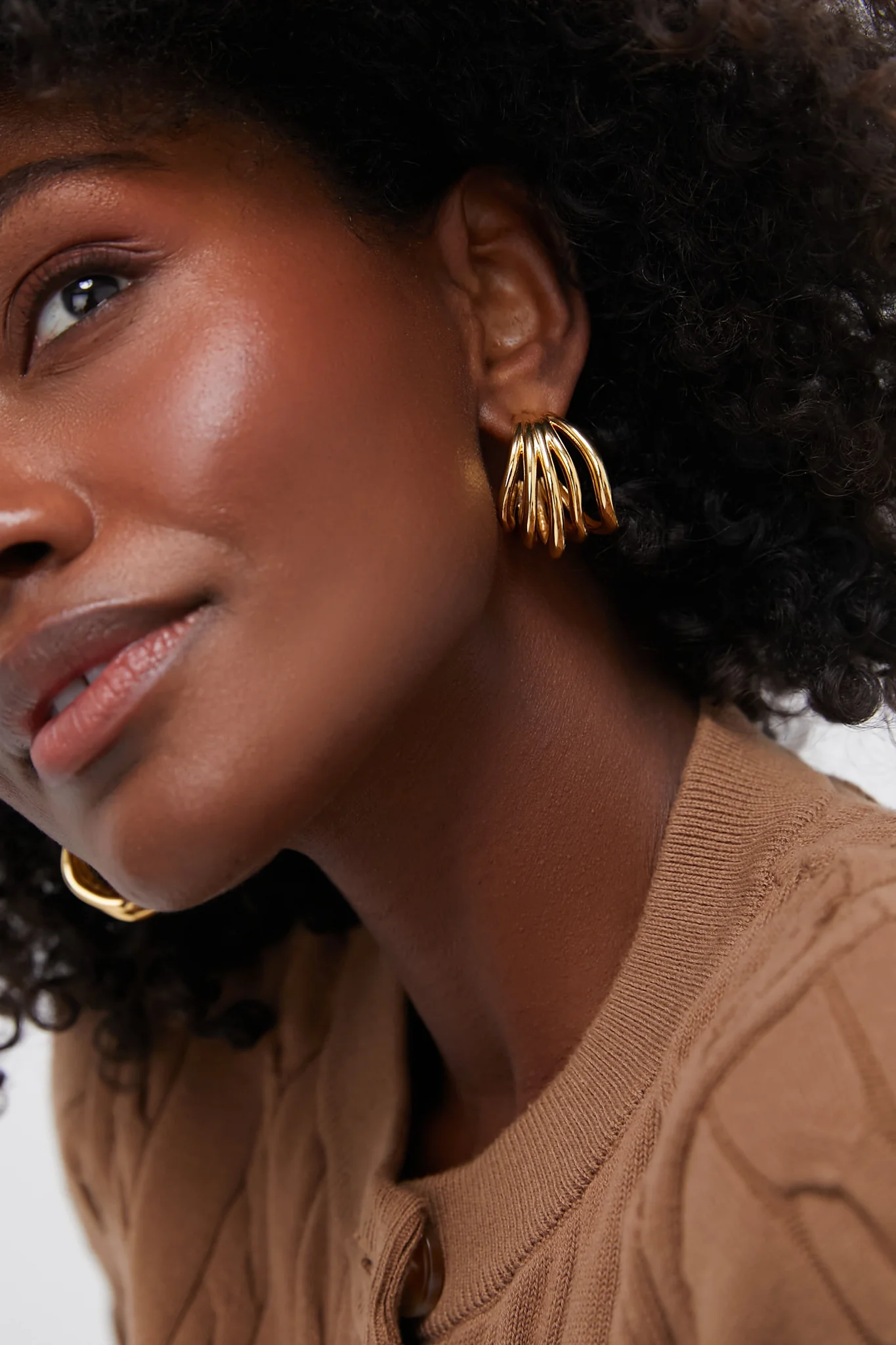 Gold Sonoma Hoop Earrings - Image 2