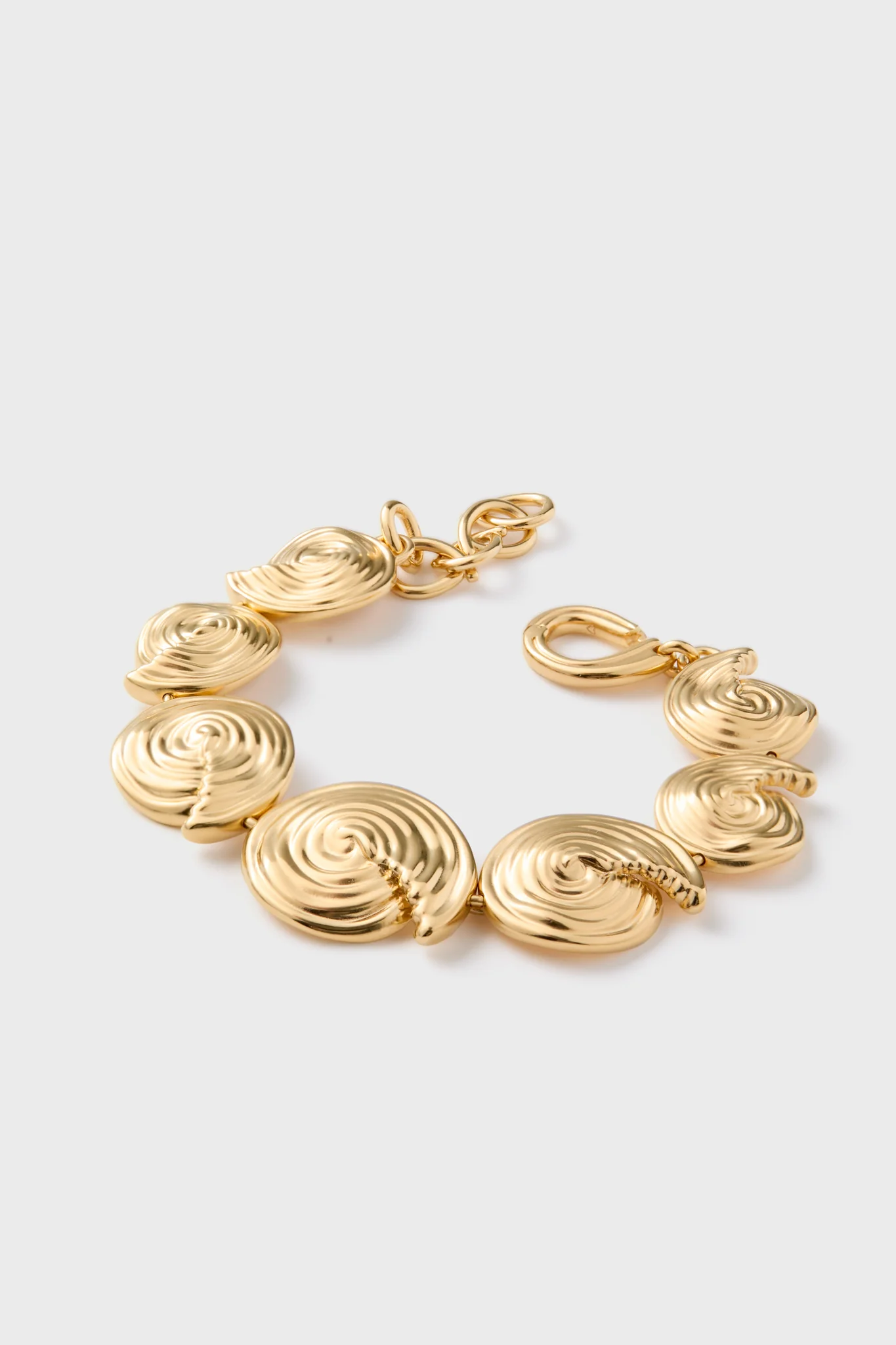 Gold Spiral Statement Chain Bracelet - Image 4