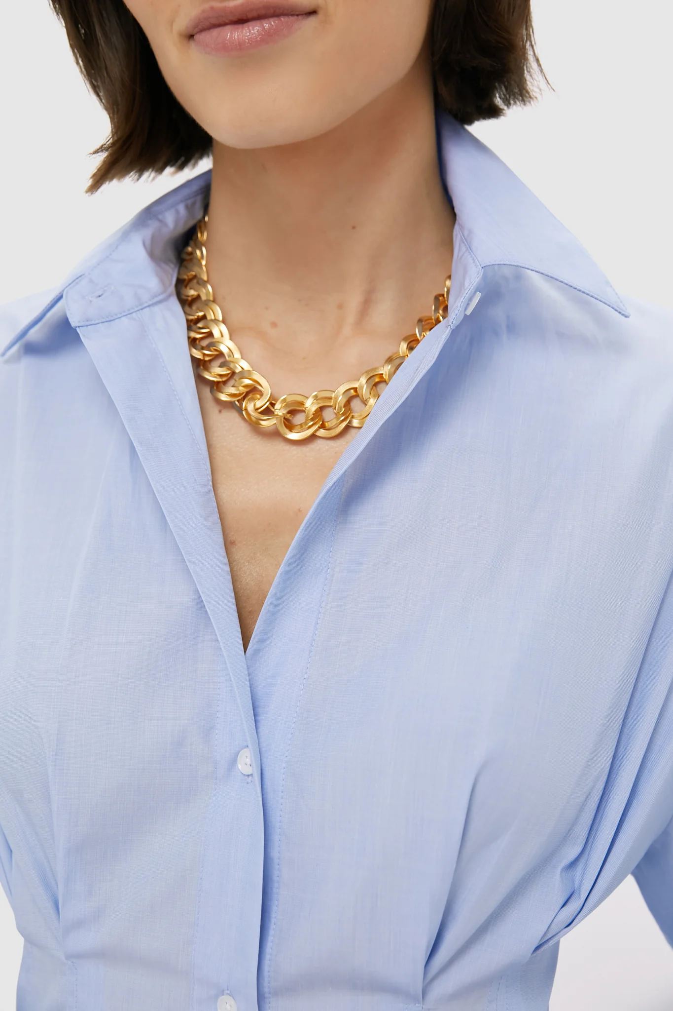 Gold Sun and Moon Link Necklace - Image 2