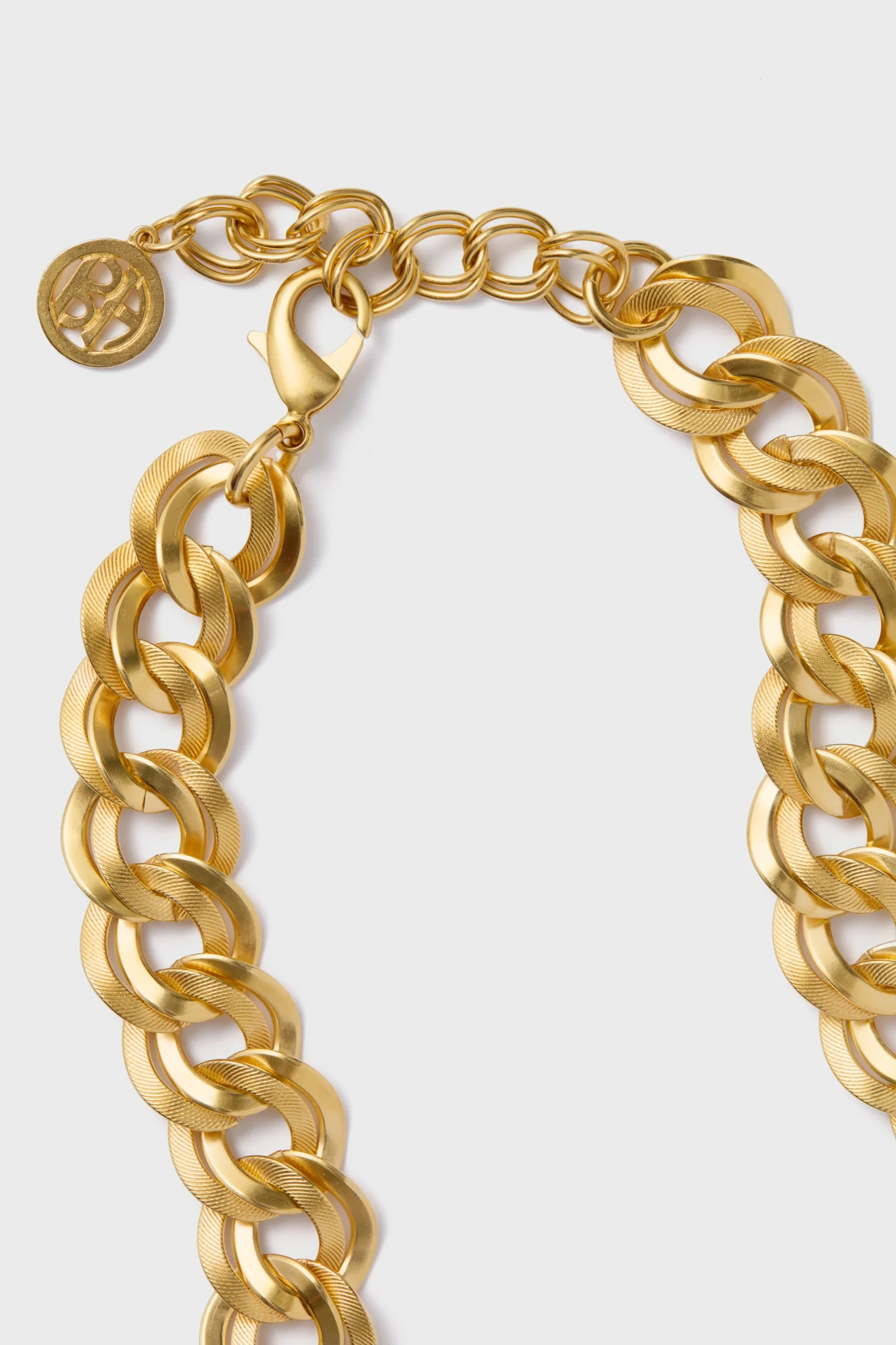 Gold Sun and Moon Link Necklace - Image 4