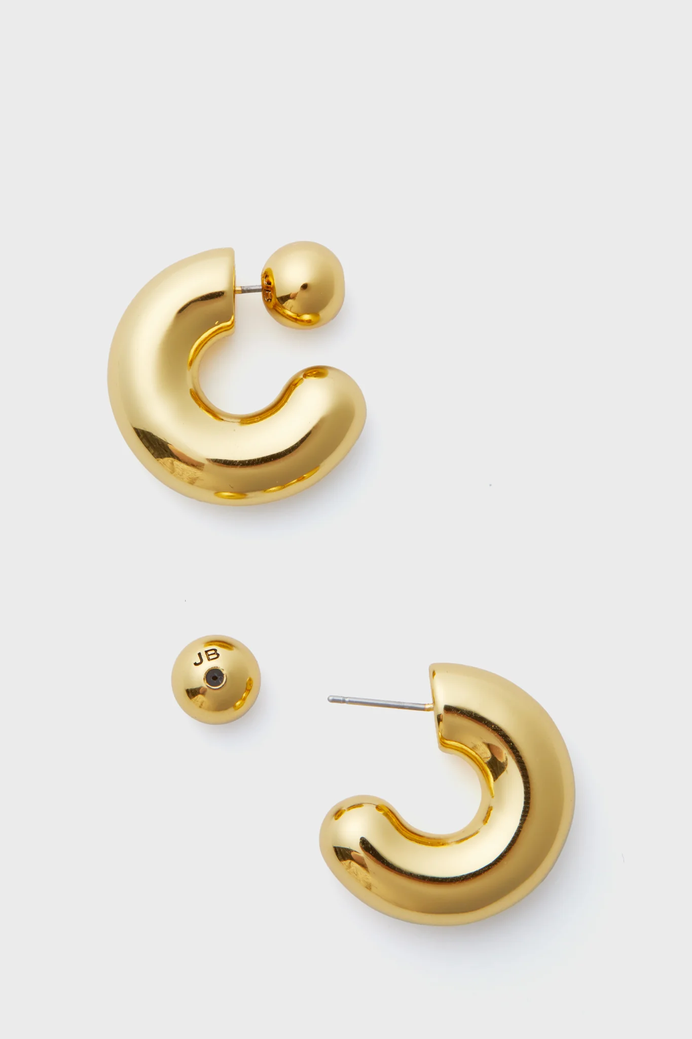 High Polish Gold Tome Hoops Large - Image 3