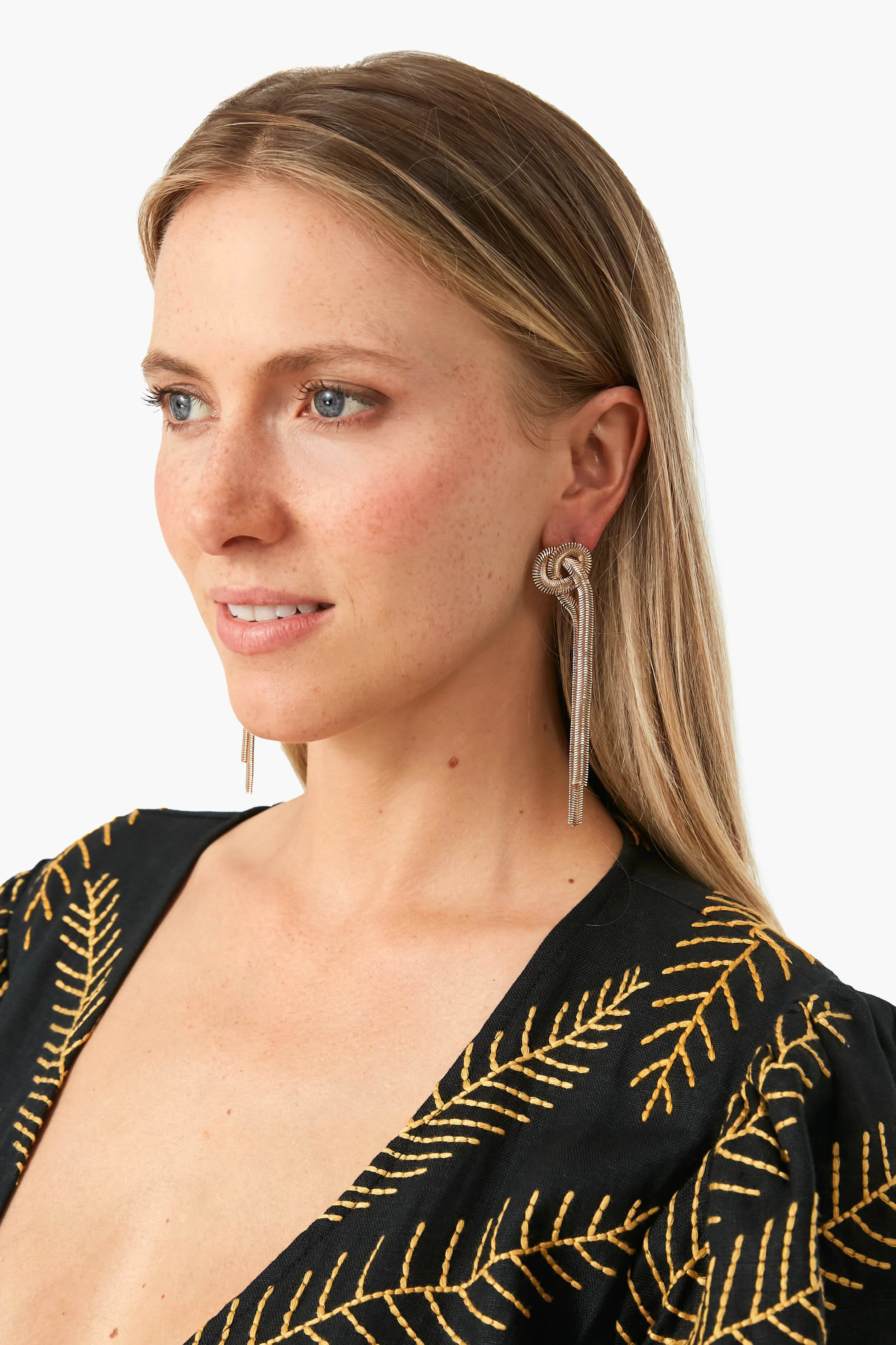 Gold Zach Earrings - Image 2