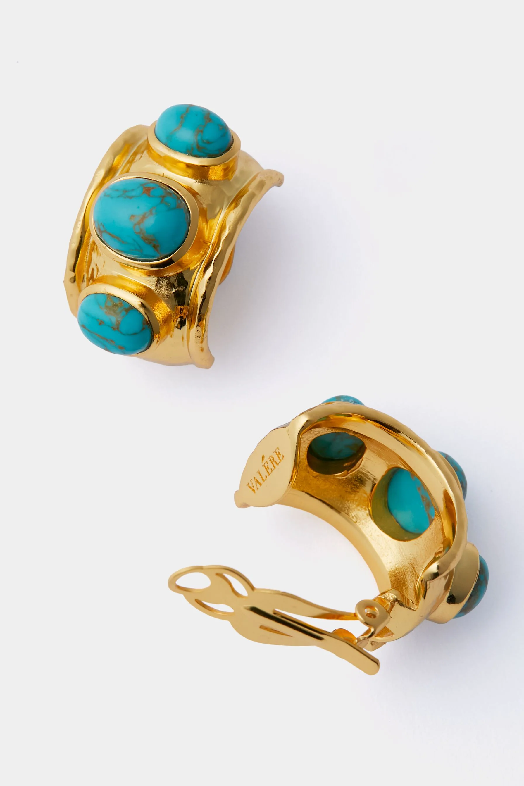 Golden Turquoise Nova Earrings - Image 4