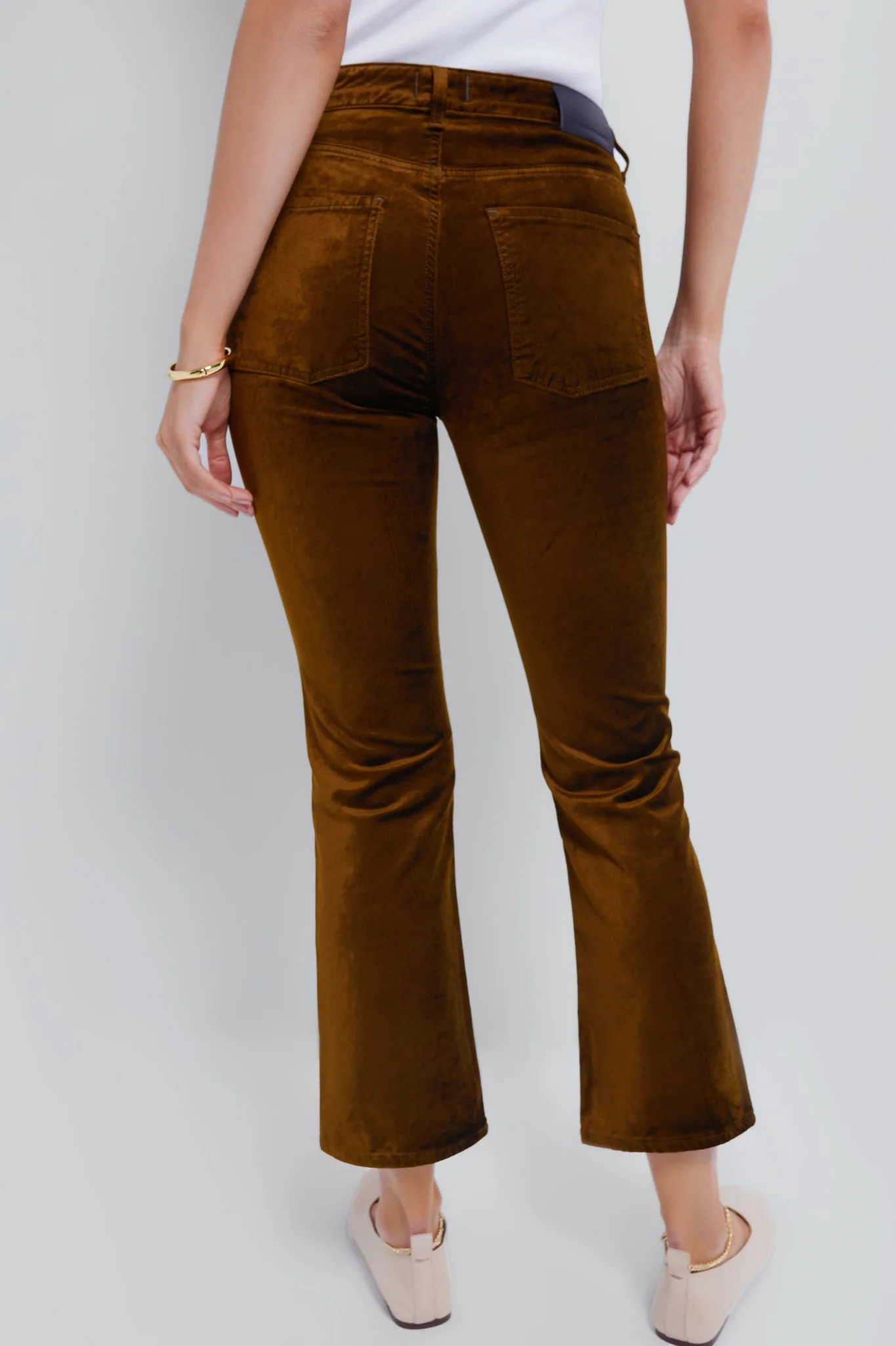 Golden Velvet Isola Cropped Trouser - Image 4