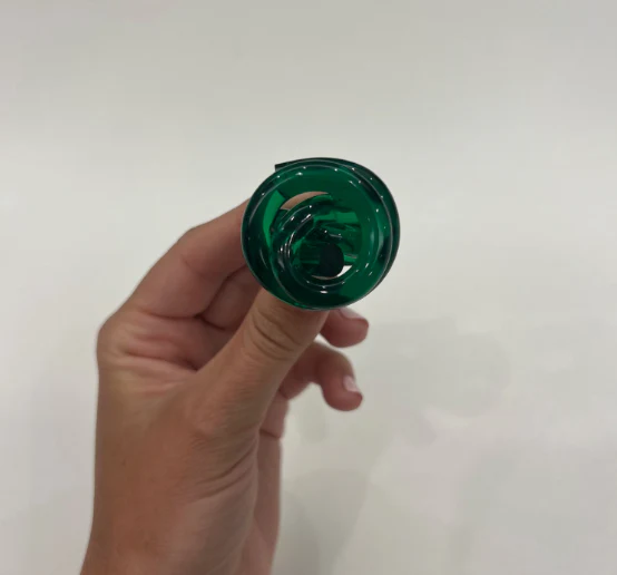 Green Acrylic Swirl Ring - Image 2