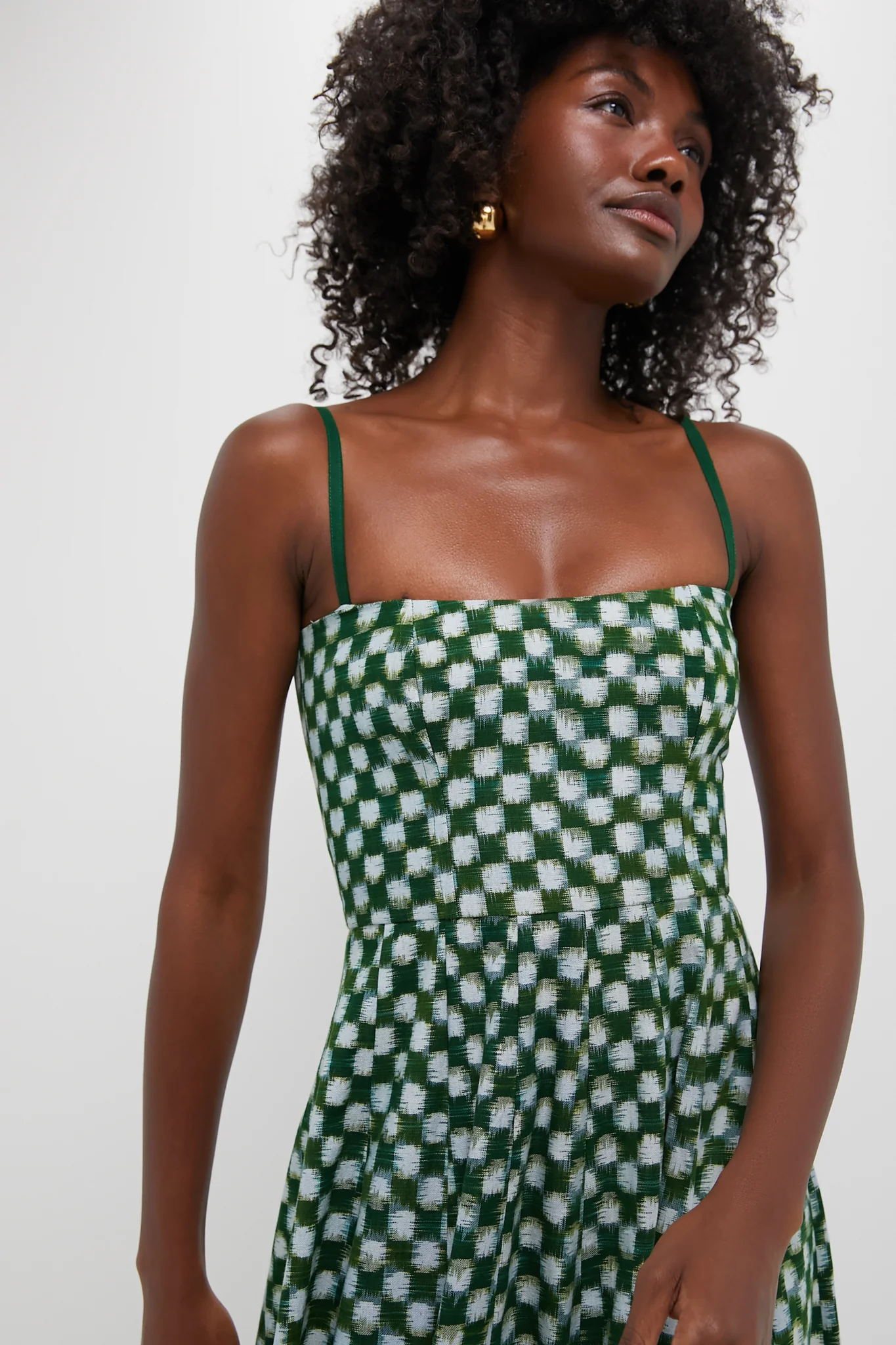 Green Checkmate Dress - Image 6