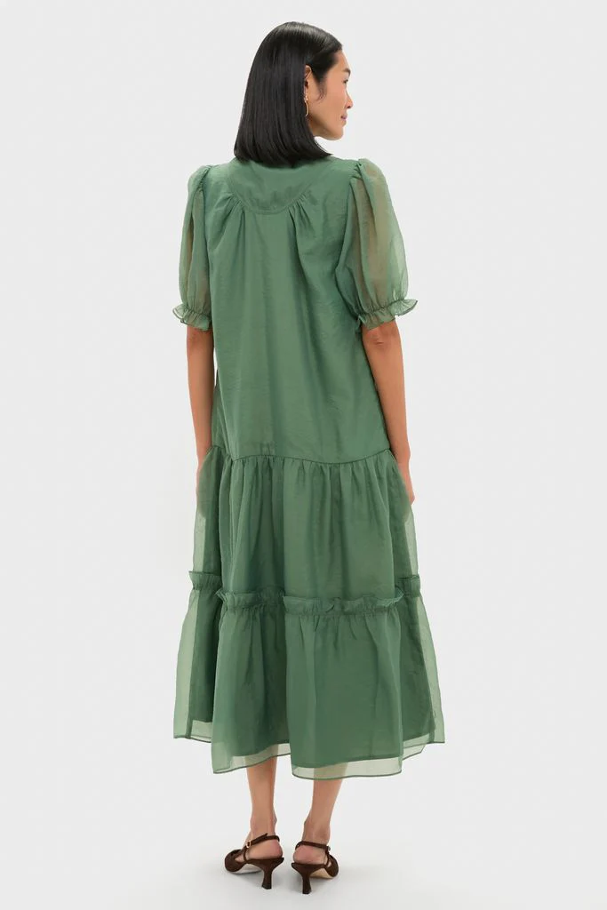 Green Chiffon Selena Maxi Dress - Image 4