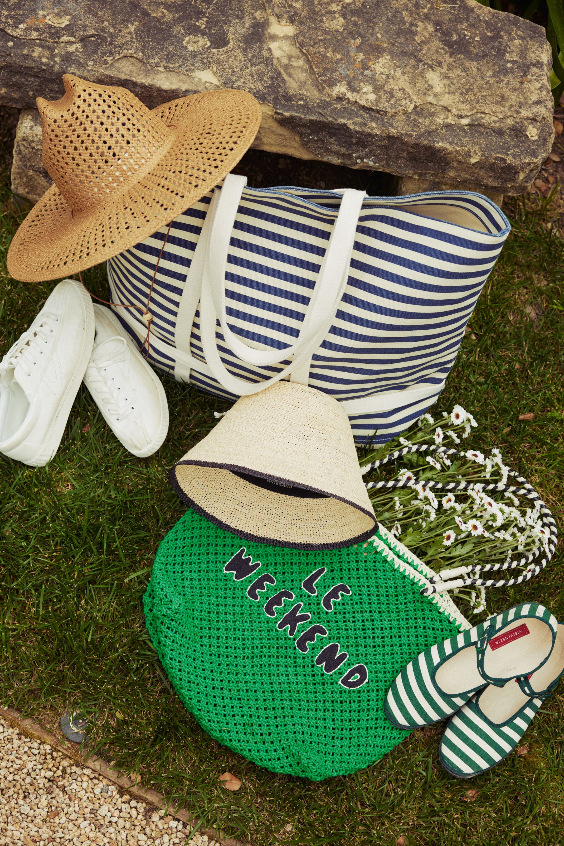 Green Crochet Le Weekend Lete Tote - Image 2