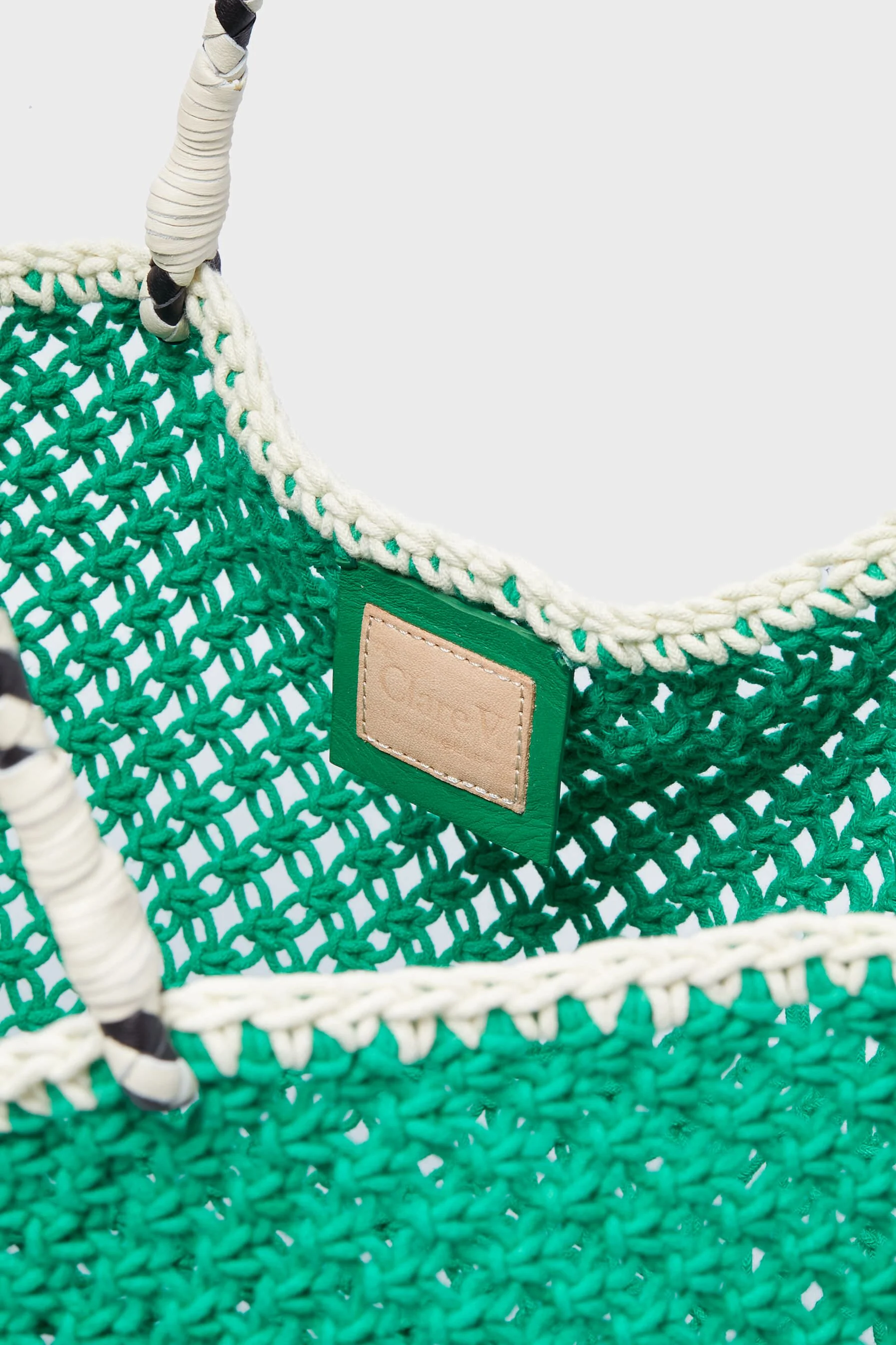 Green Crochet Le Weekend Lete Tote - Image 4