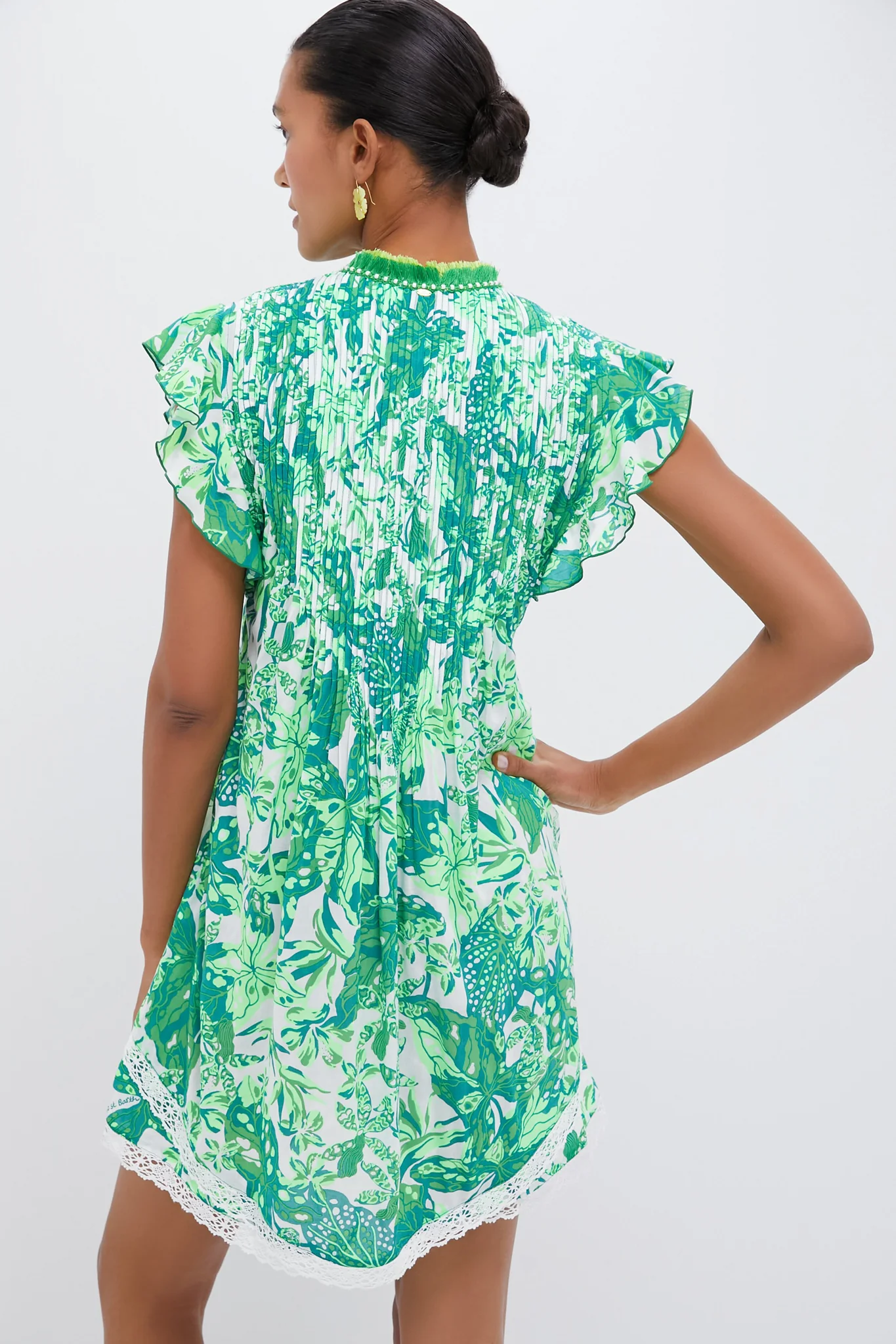 Green Jengel Sasha Mini Dress - Image 3
