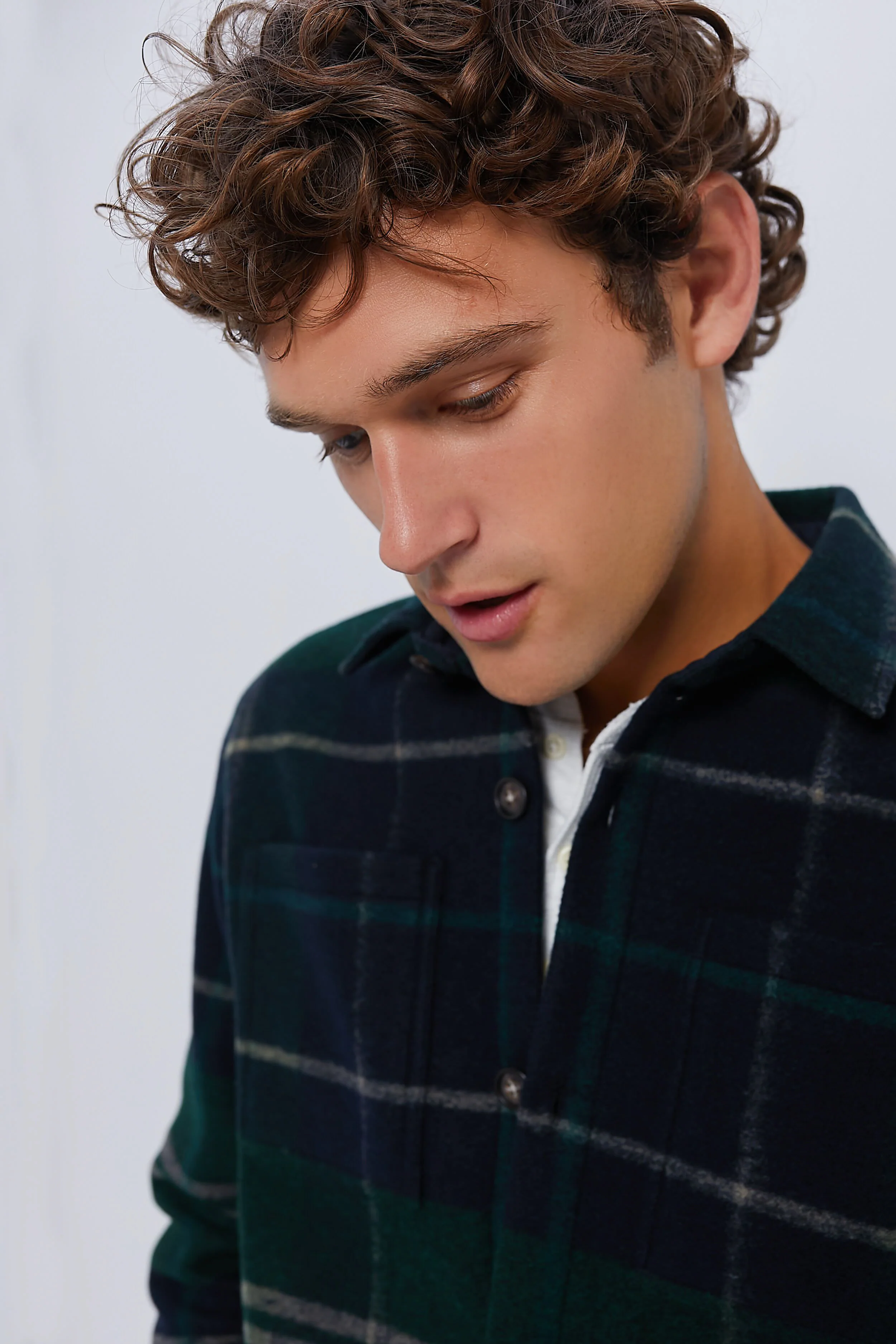 Green Loch Chapter Tailored Check Overshirt - Image 4