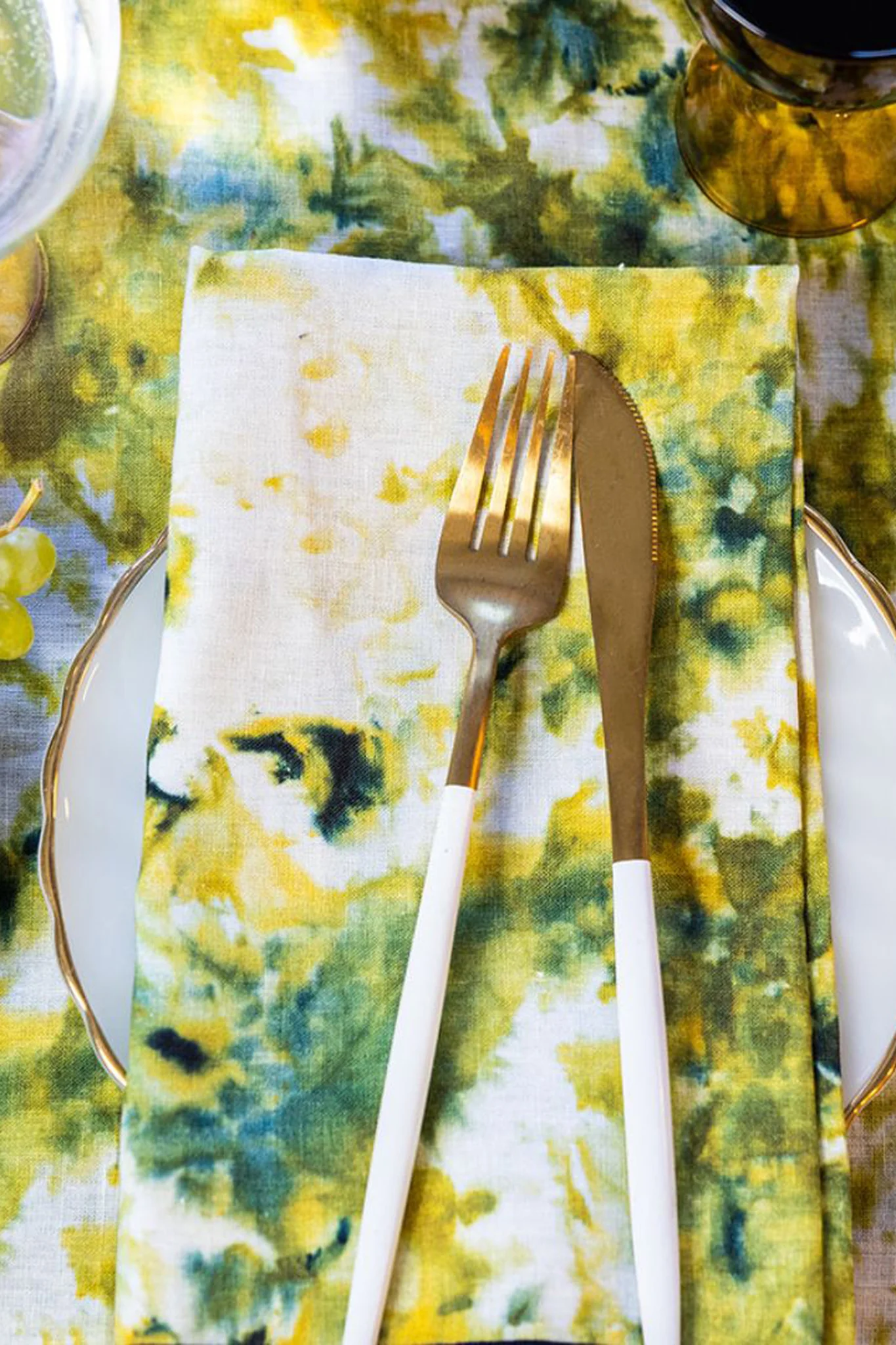 Green Marble Napkins (Set of 4) - Image 2