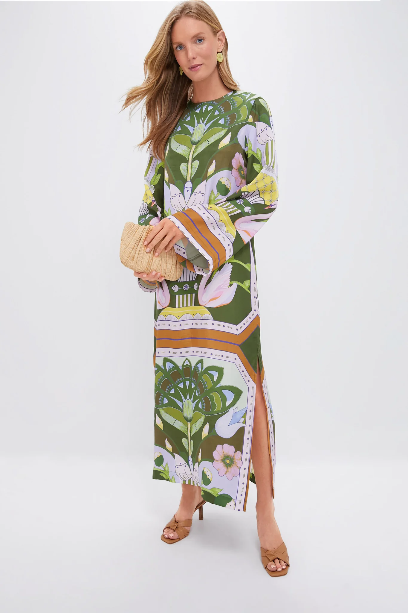 Green Multicolor Print Lilian Dress - Image 2
