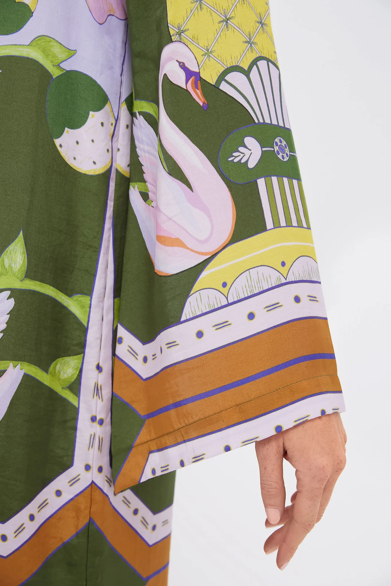 Green Multicolor Print Lilian Dress - Image 5