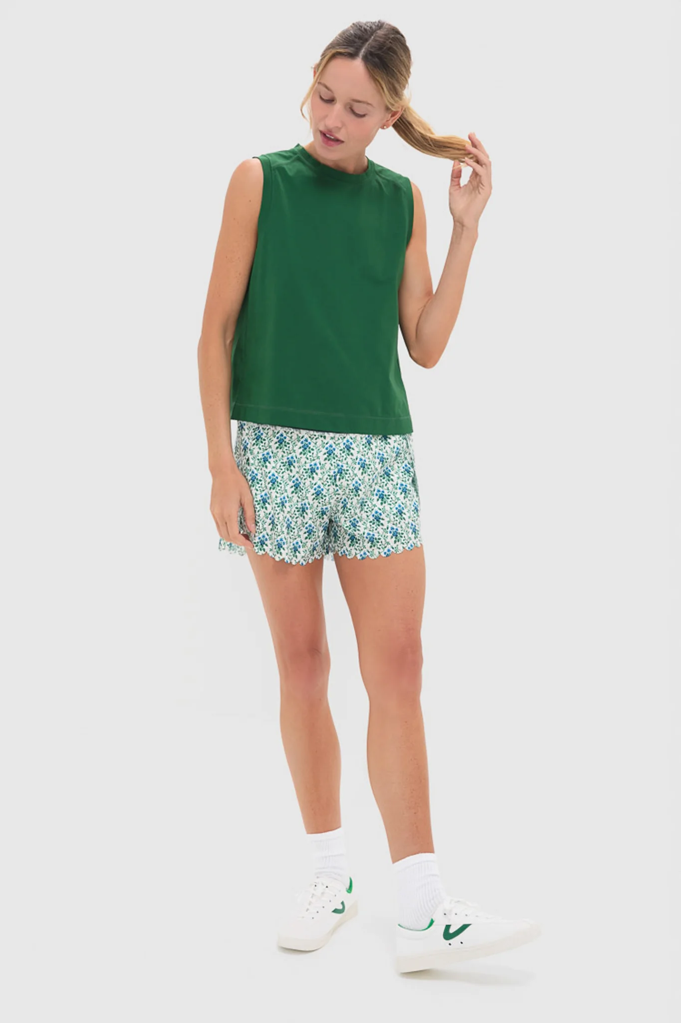 Green Performance Cotton Sasha Tank - Image 6