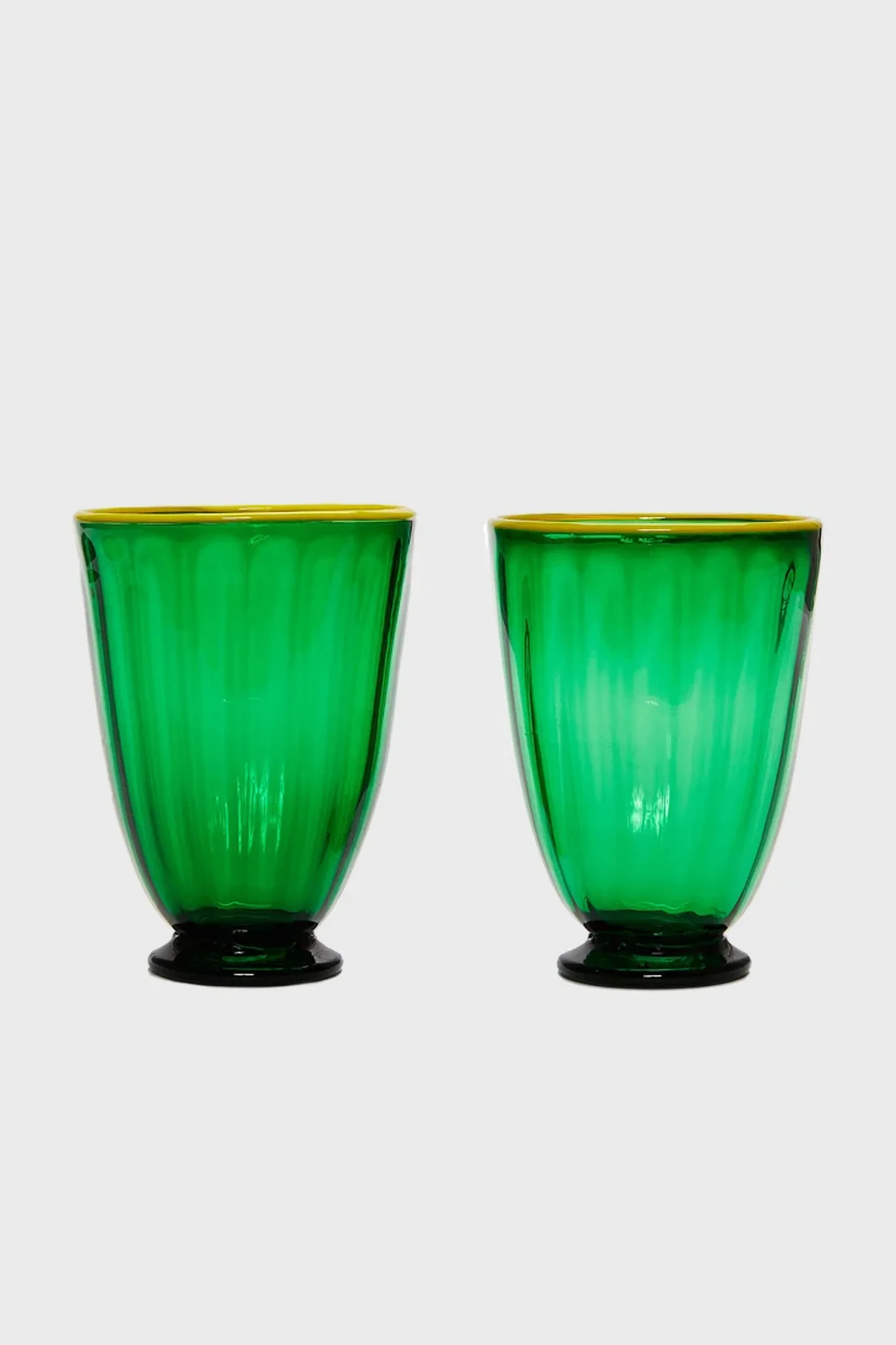 Green Rainbow Glasses (Set of 2)