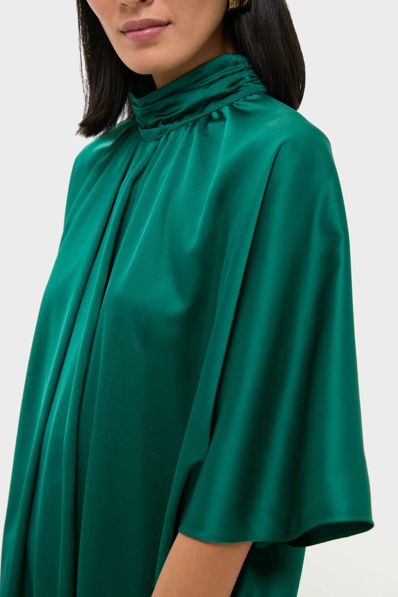 Green Satin Patricia Maxi Dress - Image 5