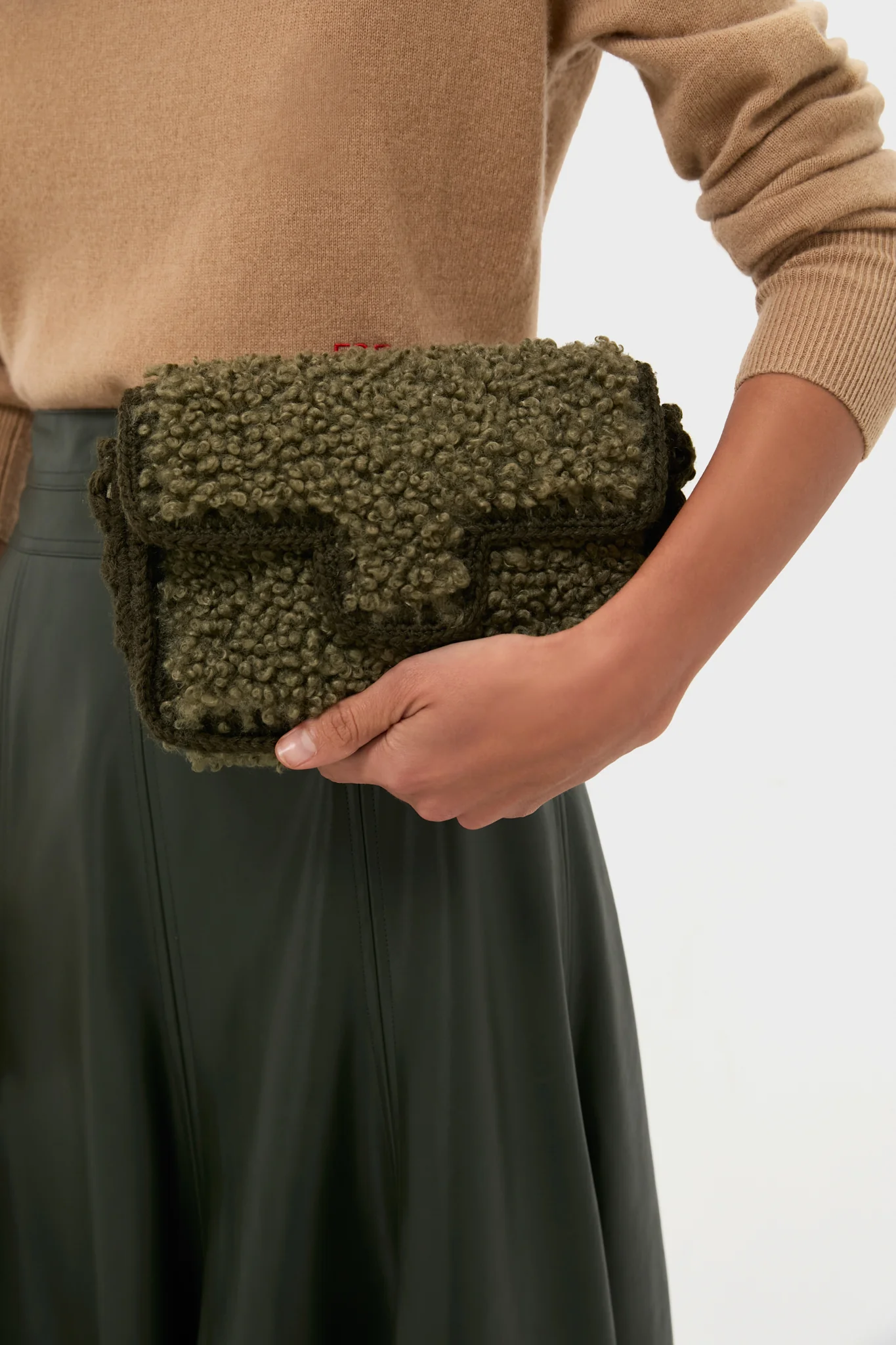 Green Sherpa Crossbody - Image 2