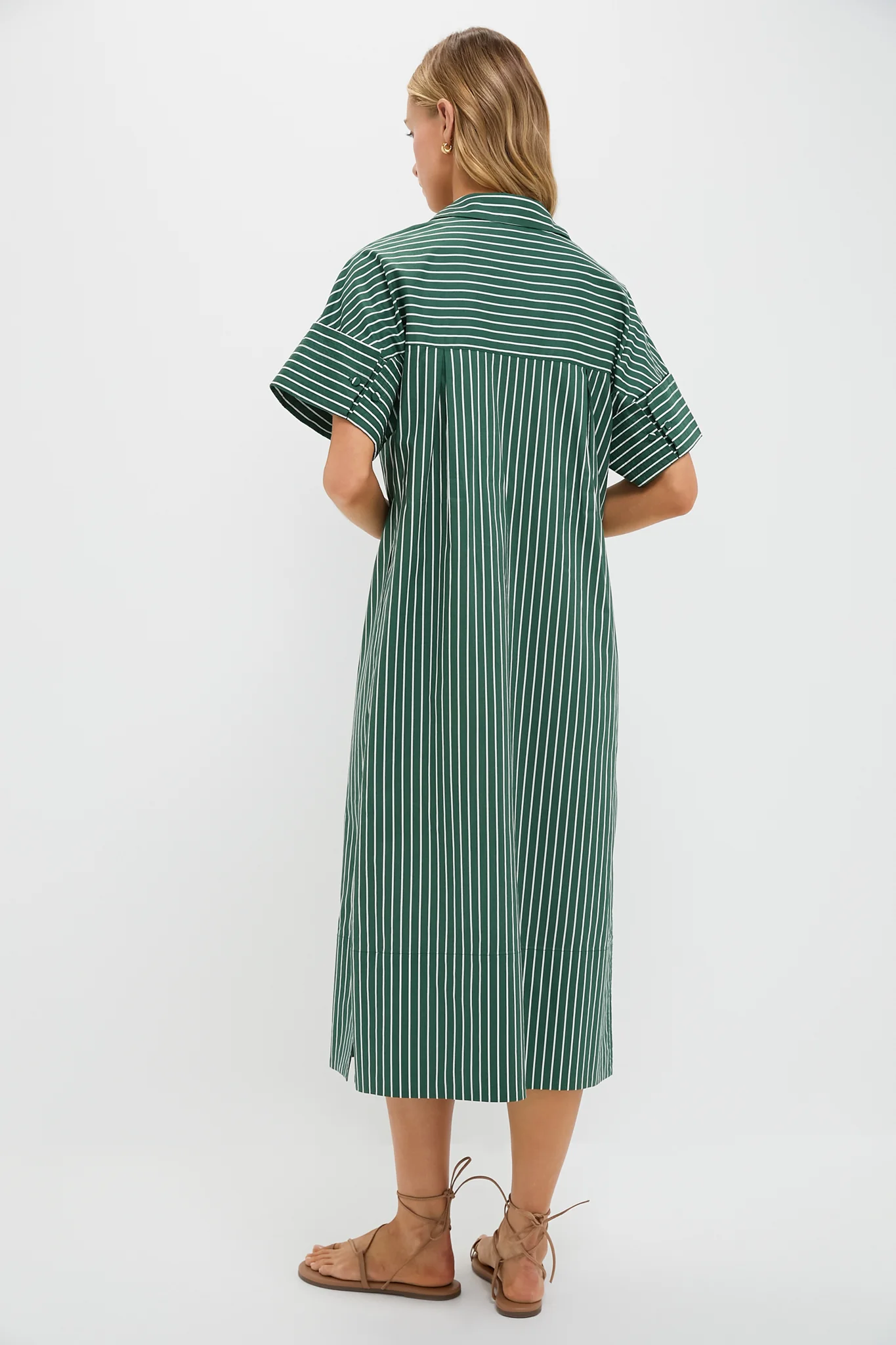 Green Stripe Reina Dress - Image 4