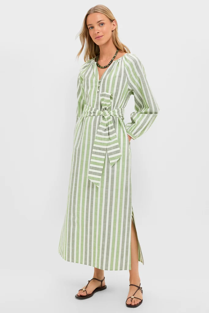 Lime Stripe Maryse Caftan - Image 2
