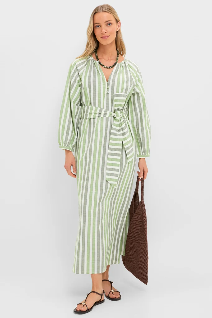 Lime Stripe Maryse Caftan - Image 3
