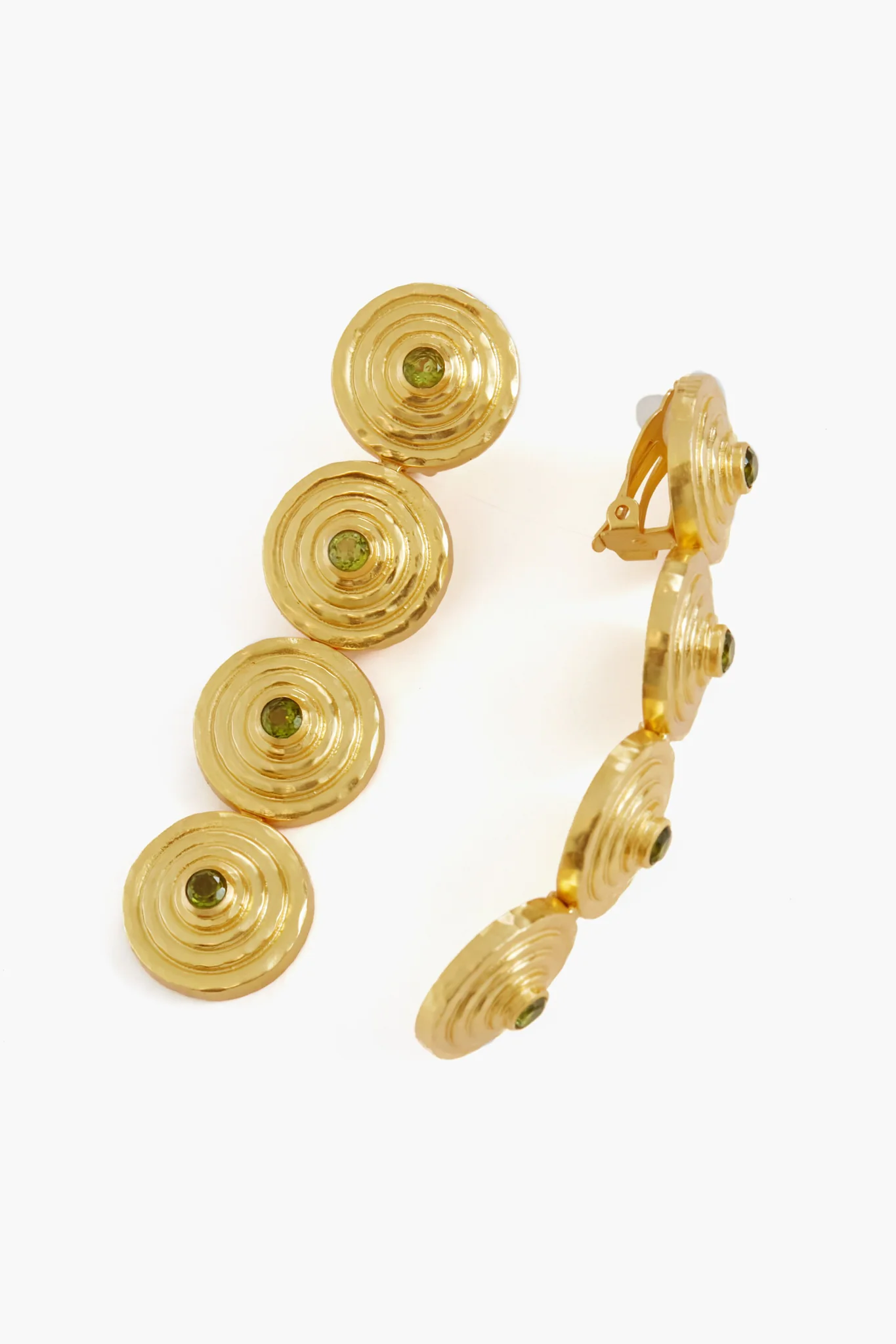 Green Tourmaline Quartz Hera Earrings - Image 2