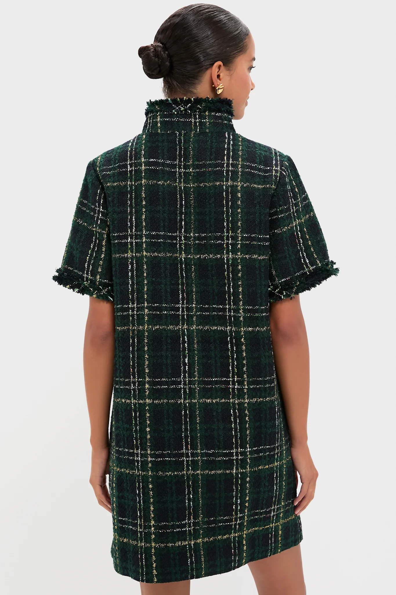 Green Tweed Ophelia Dress - Image 4