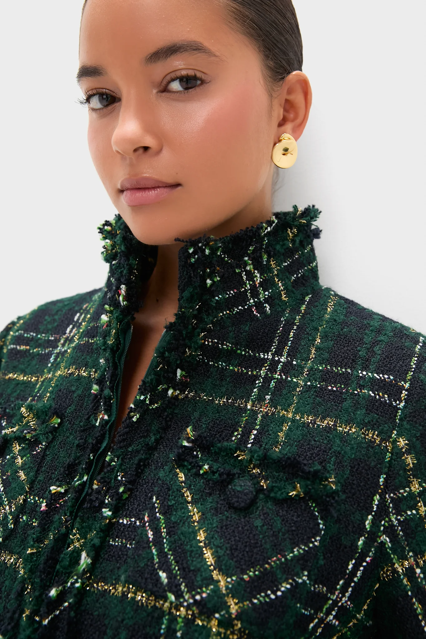 Green Tweed Ophelia Dress - Image 5
