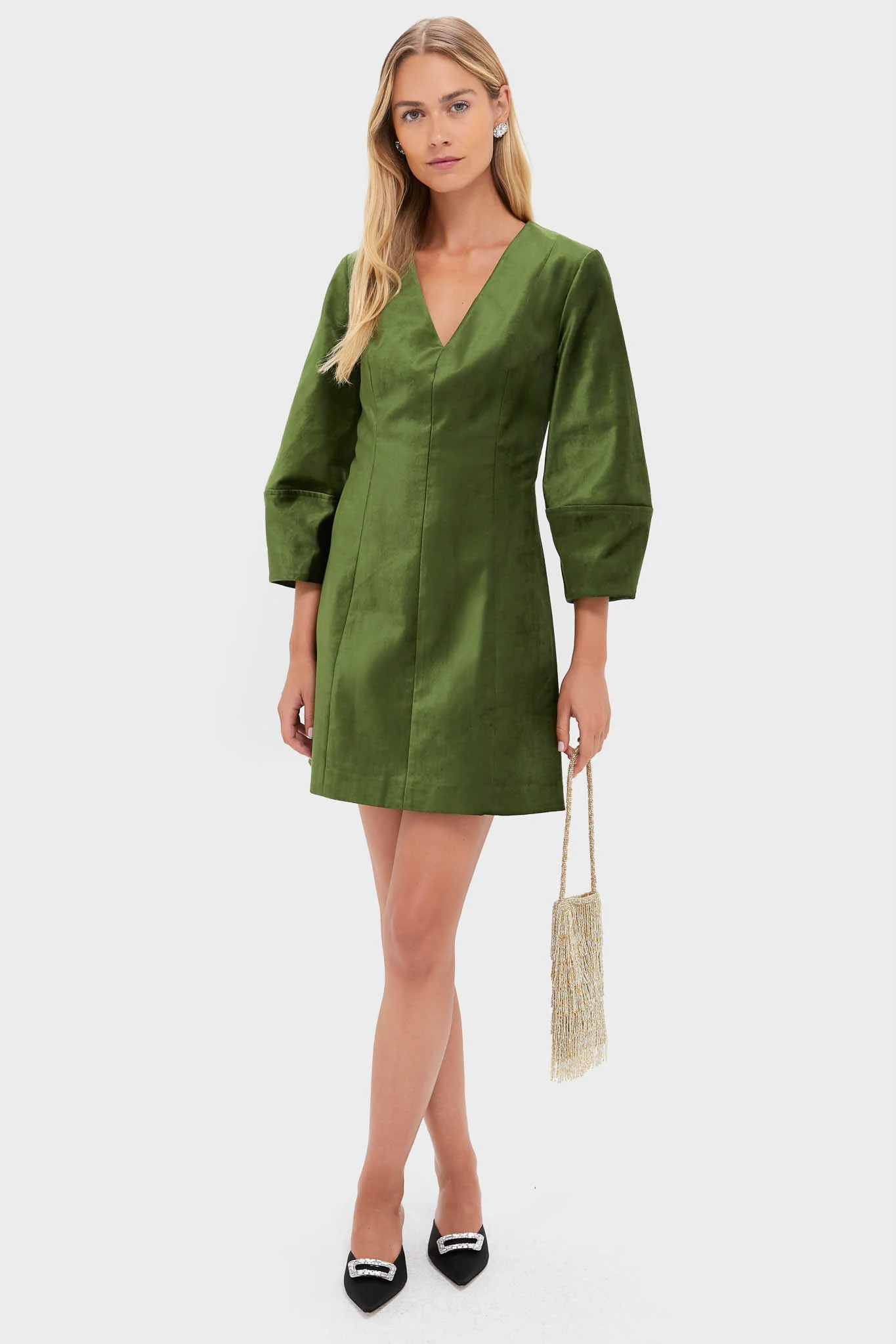 Green Velvet Mayson Dress - Image 2