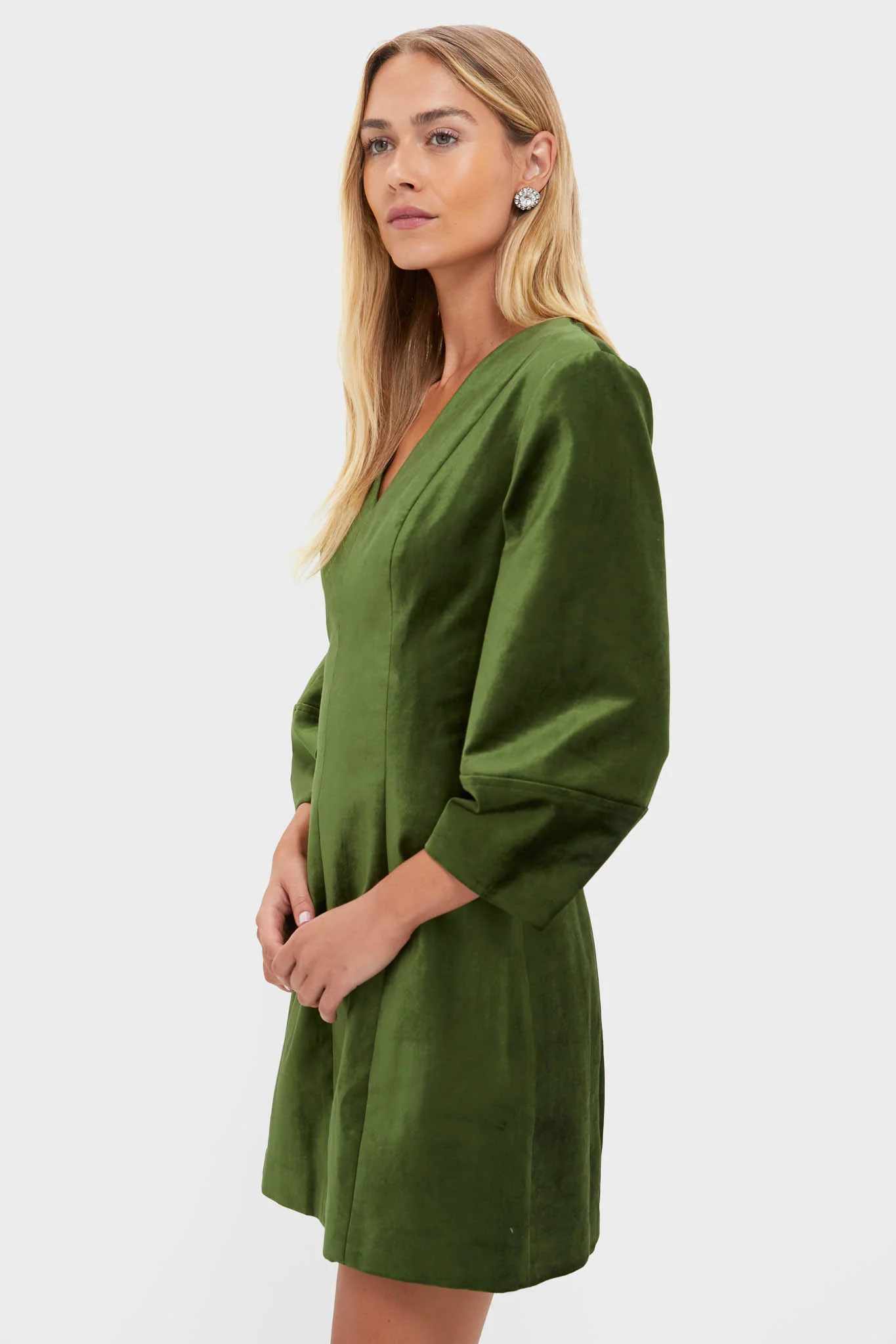 Green Velvet Mayson Dress - Image 3